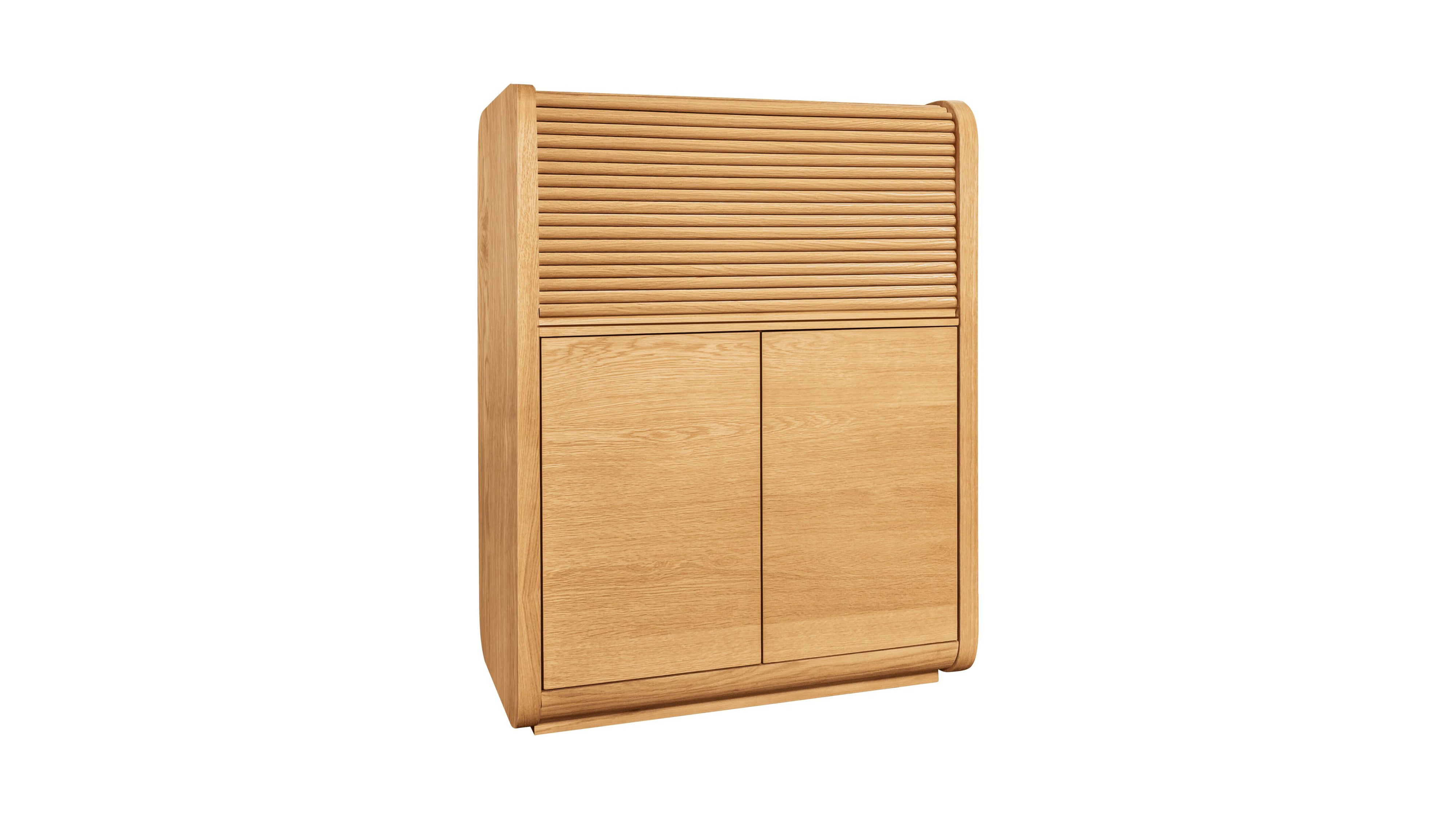 Roll Out Cabinet, White Oak