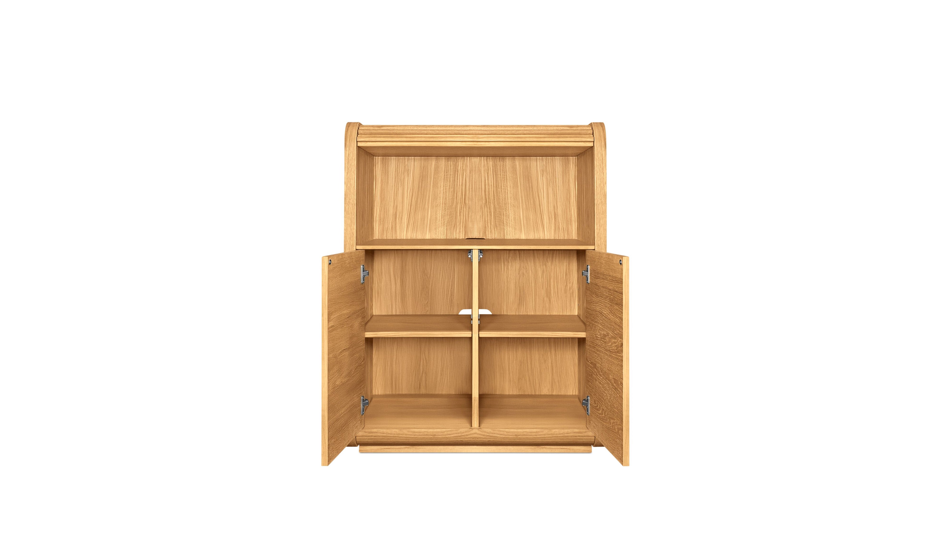 Roll Out Cabinet, White Oak