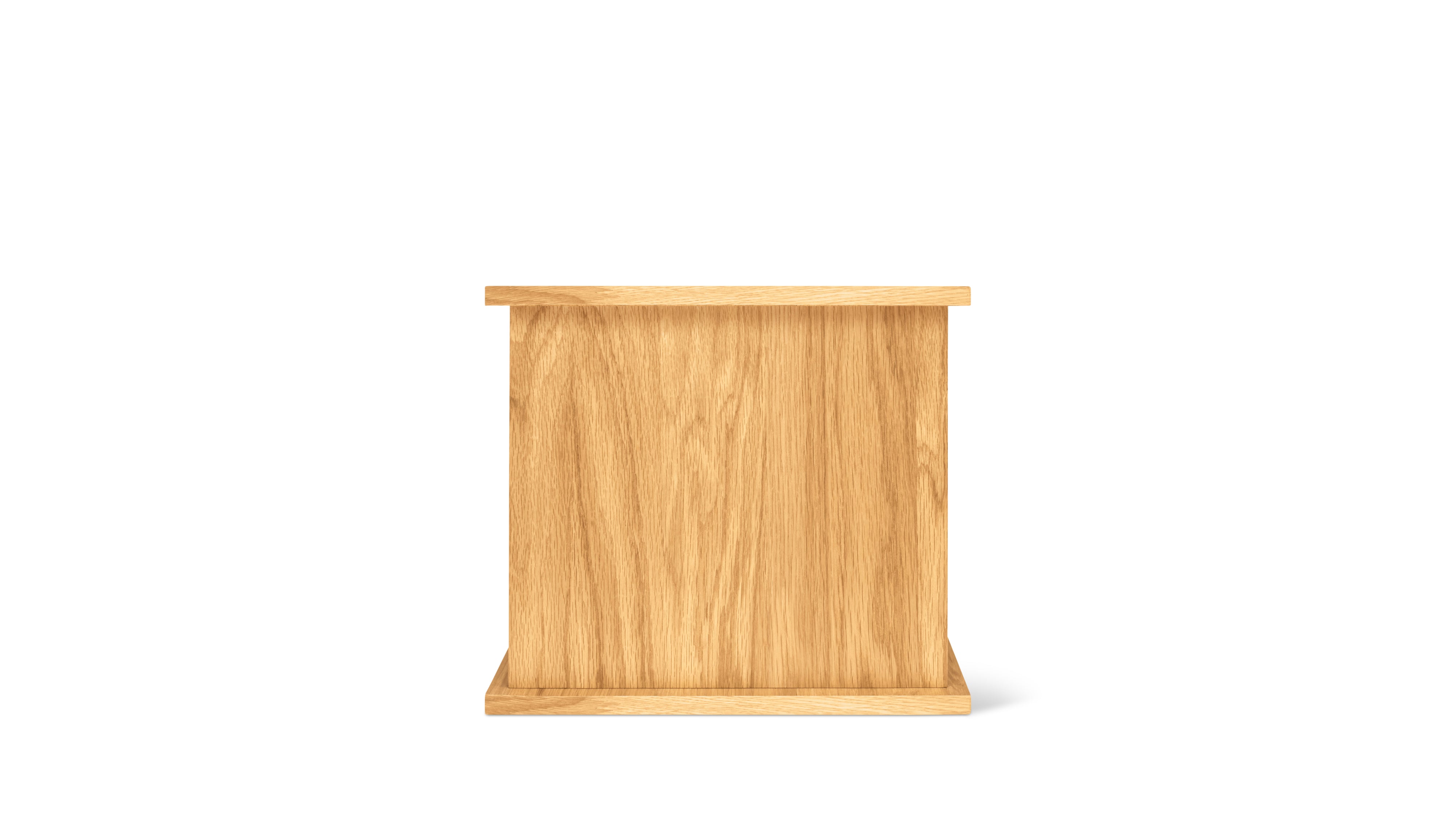 Keep Stacking Storage System 1-Piece, Closed, White Oak