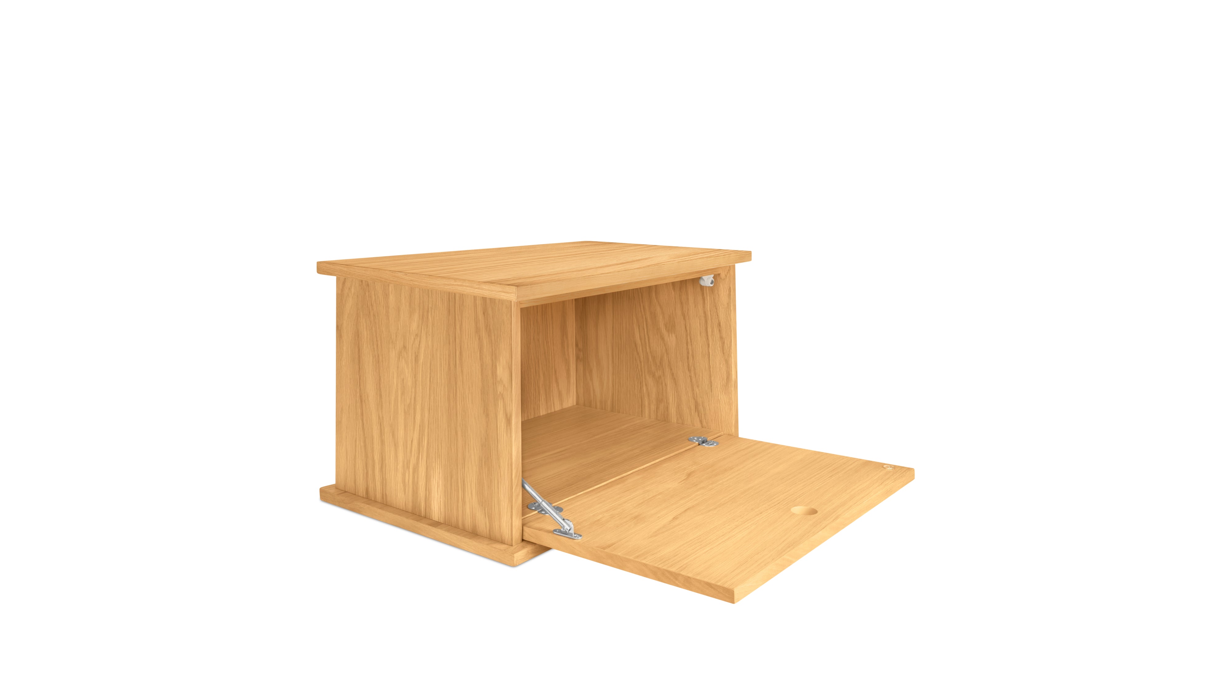 Keep Stacking Storage System 1-Piece, Closed, White Oak