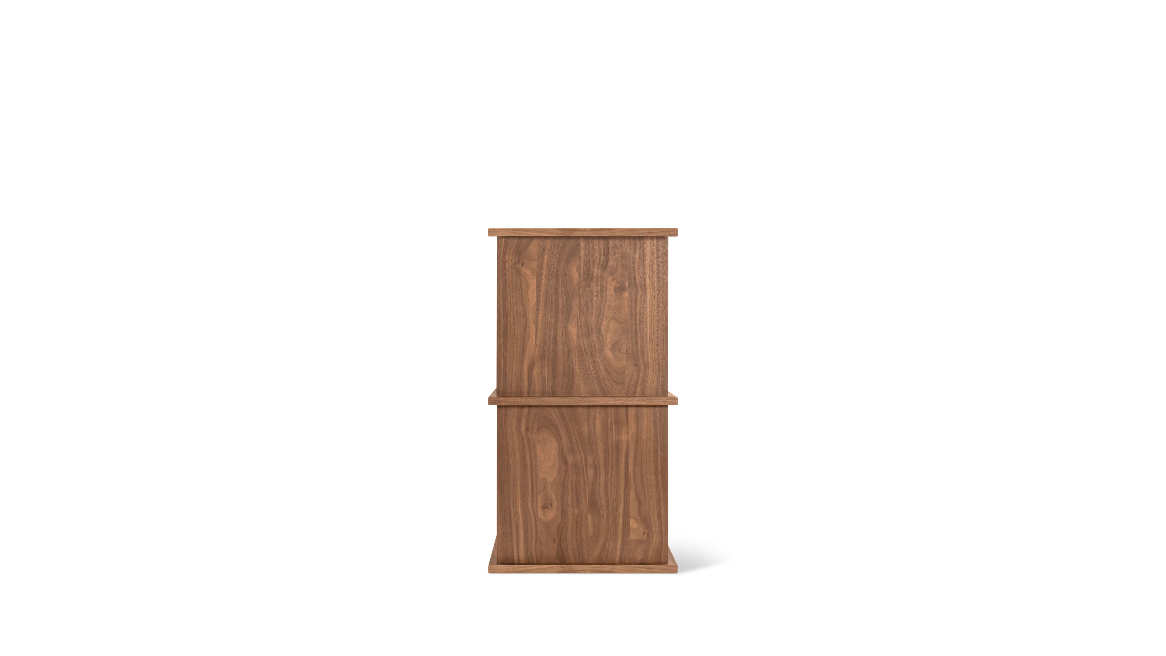 Keep Stacking Storage System 2-Piece, Open, Walnut