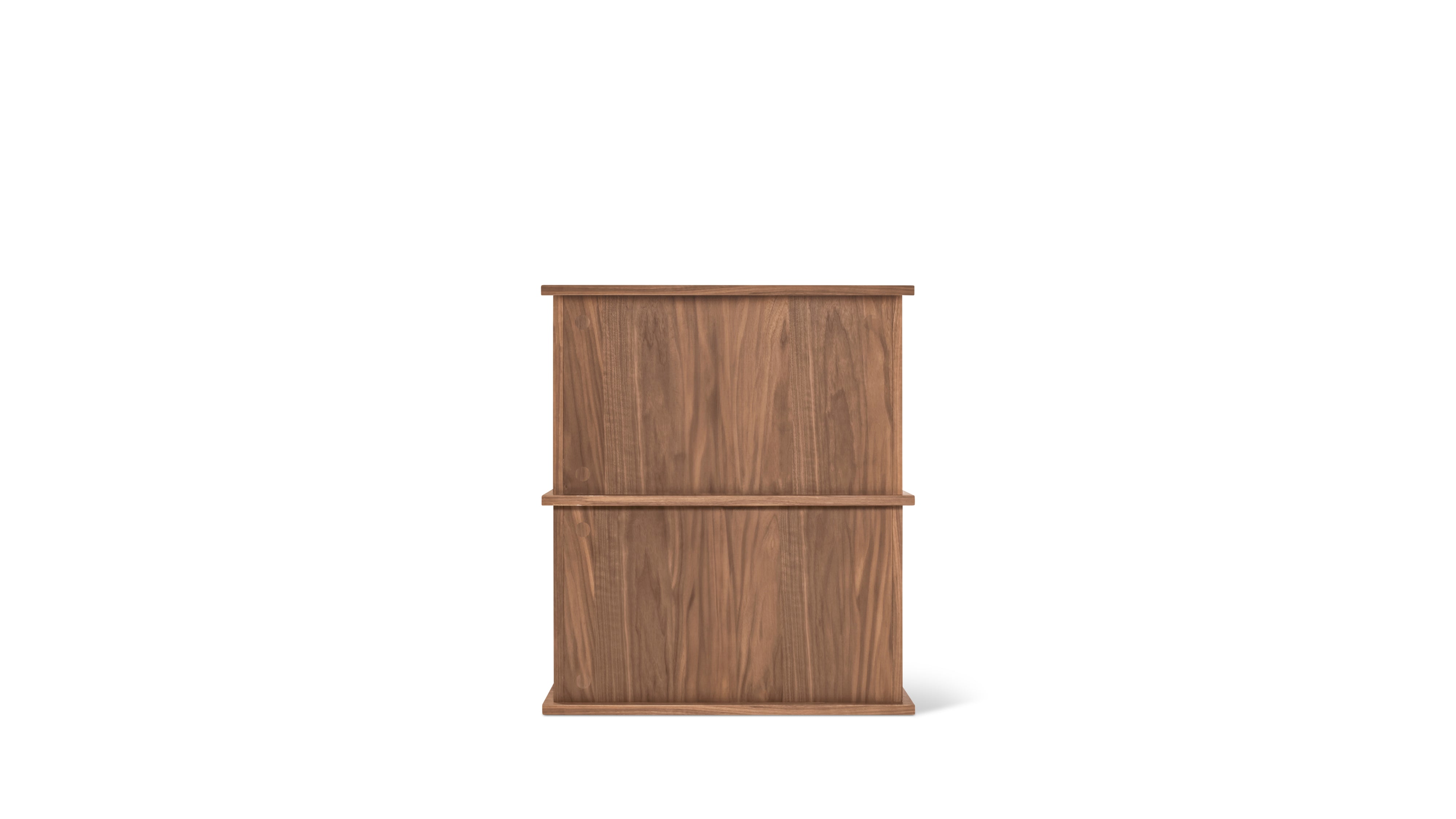 Keep Stacking Storage System 2-Piece, Open, Walnut
