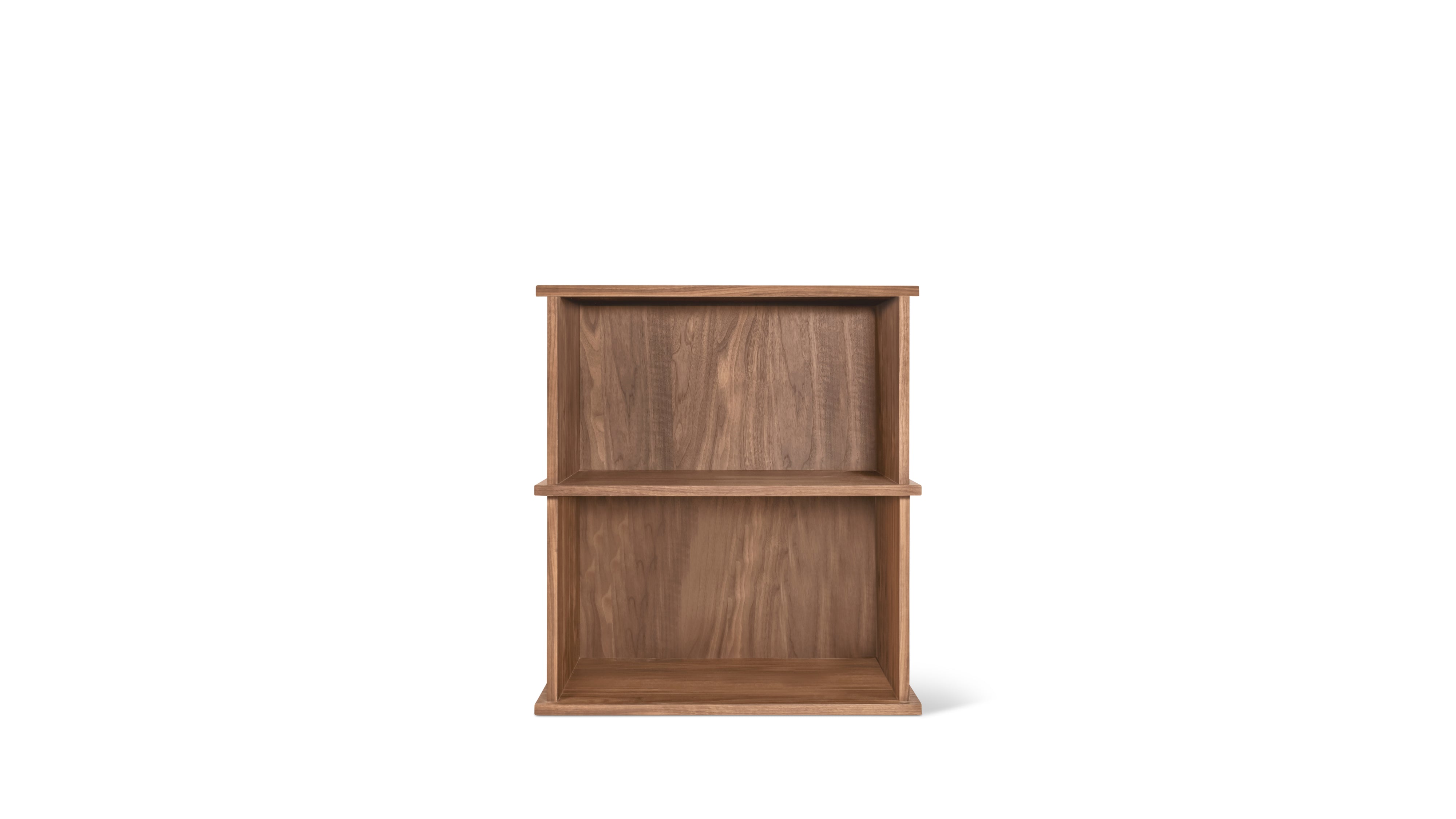 Keep Stacking Storage System 2-Piece, Open, Walnut