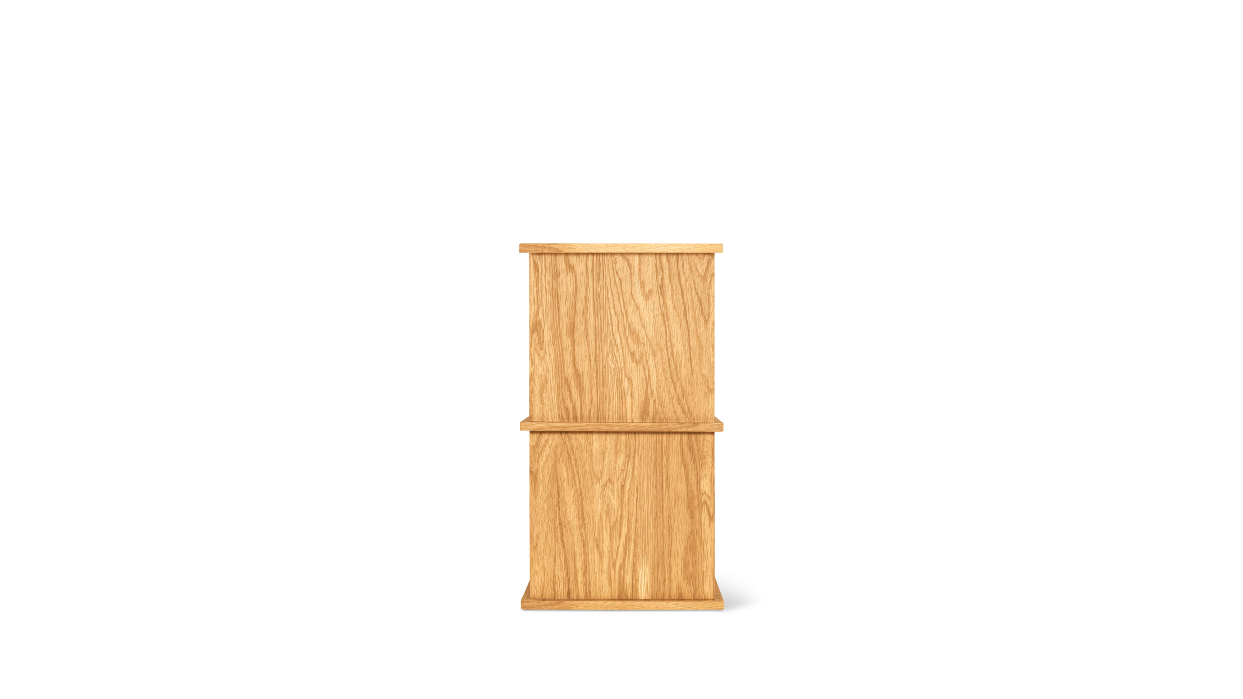 Keep Stacking Storage System 2-Piece, Open, White Oak
