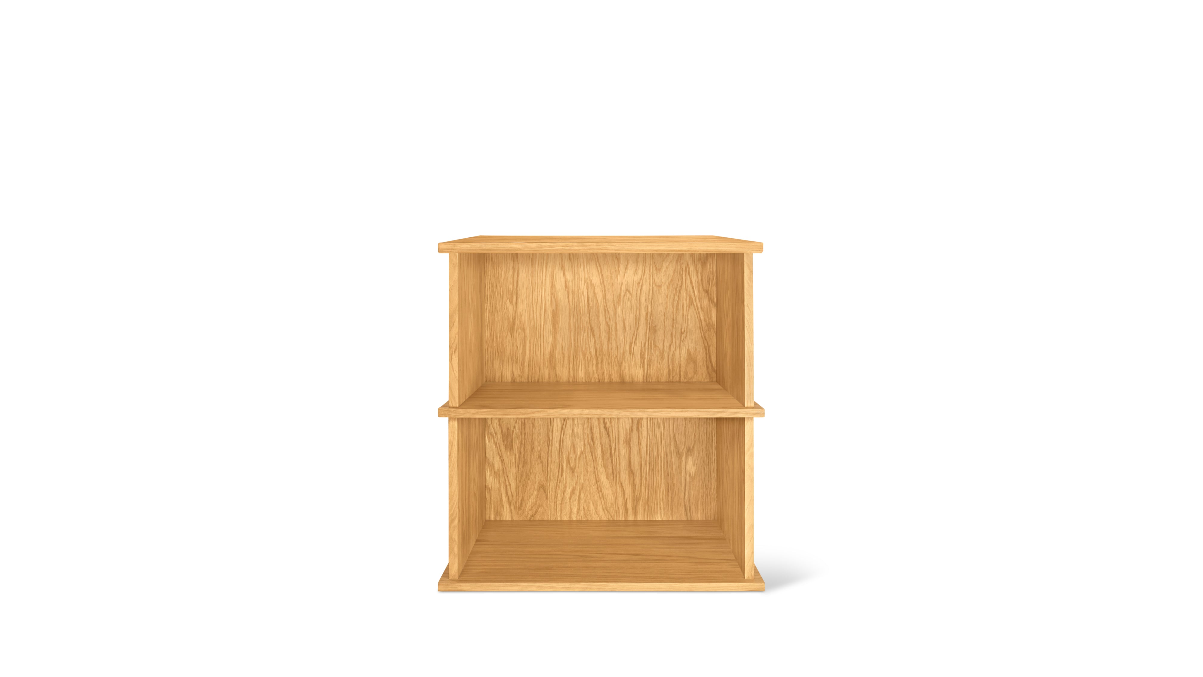 Keep Stacking Storage System 2-Piece, Open, White Oak
