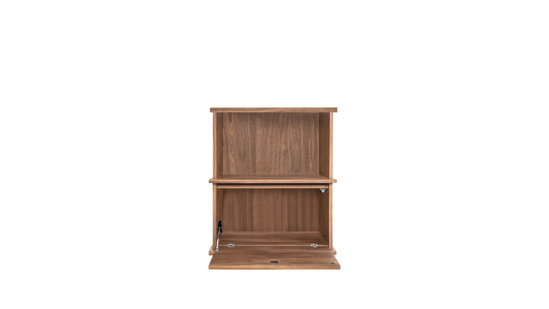 Keep Stacking Storage System 2-Piece, Open and Closed, Walnut_image