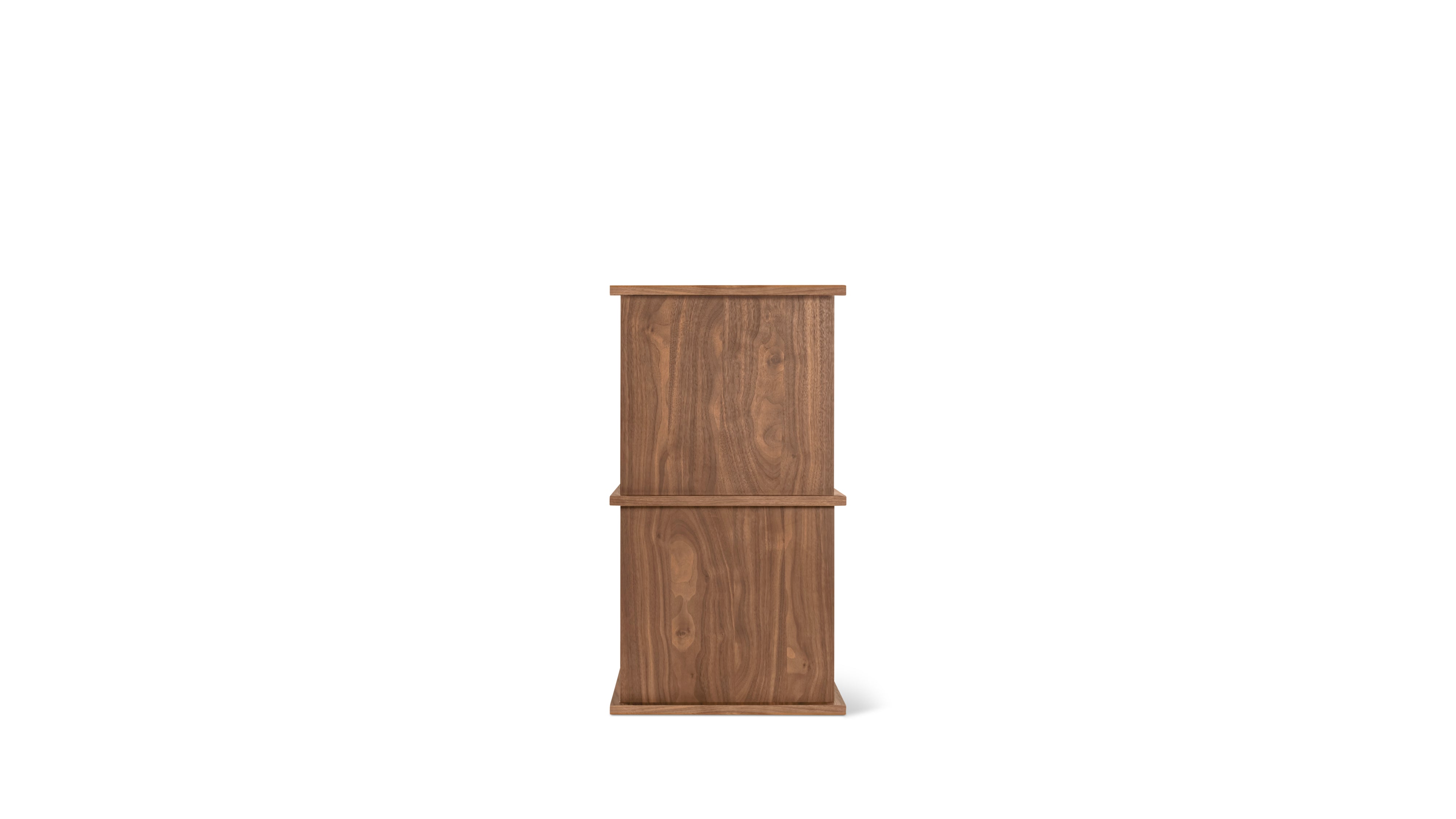 Keep Stacking Storage System 2-Piece, Open and Closed, Walnut