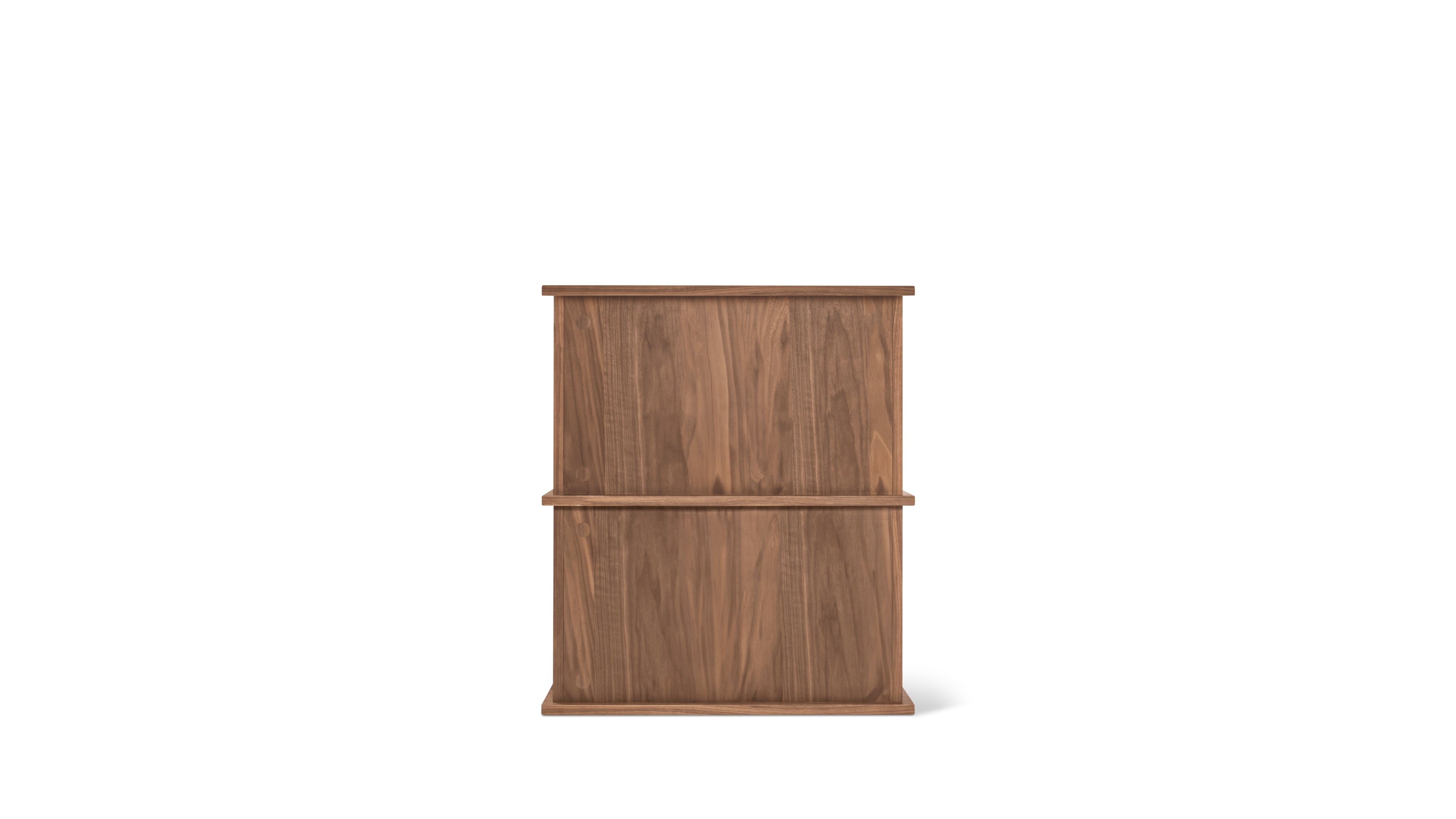 Keep Stacking Storage System 2-Piece, Open and Closed, Walnut