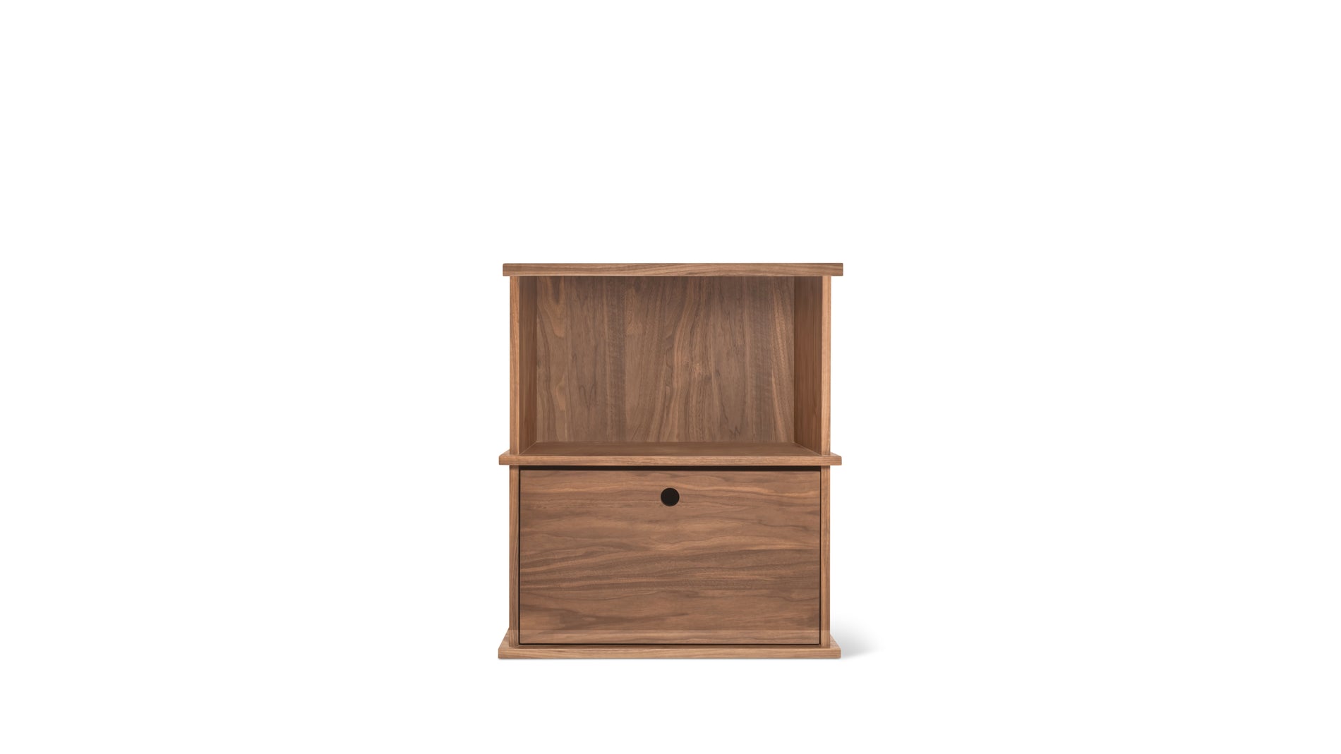 Keep Stacking Storage System 2-Piece, Open and Closed, Walnut_image
