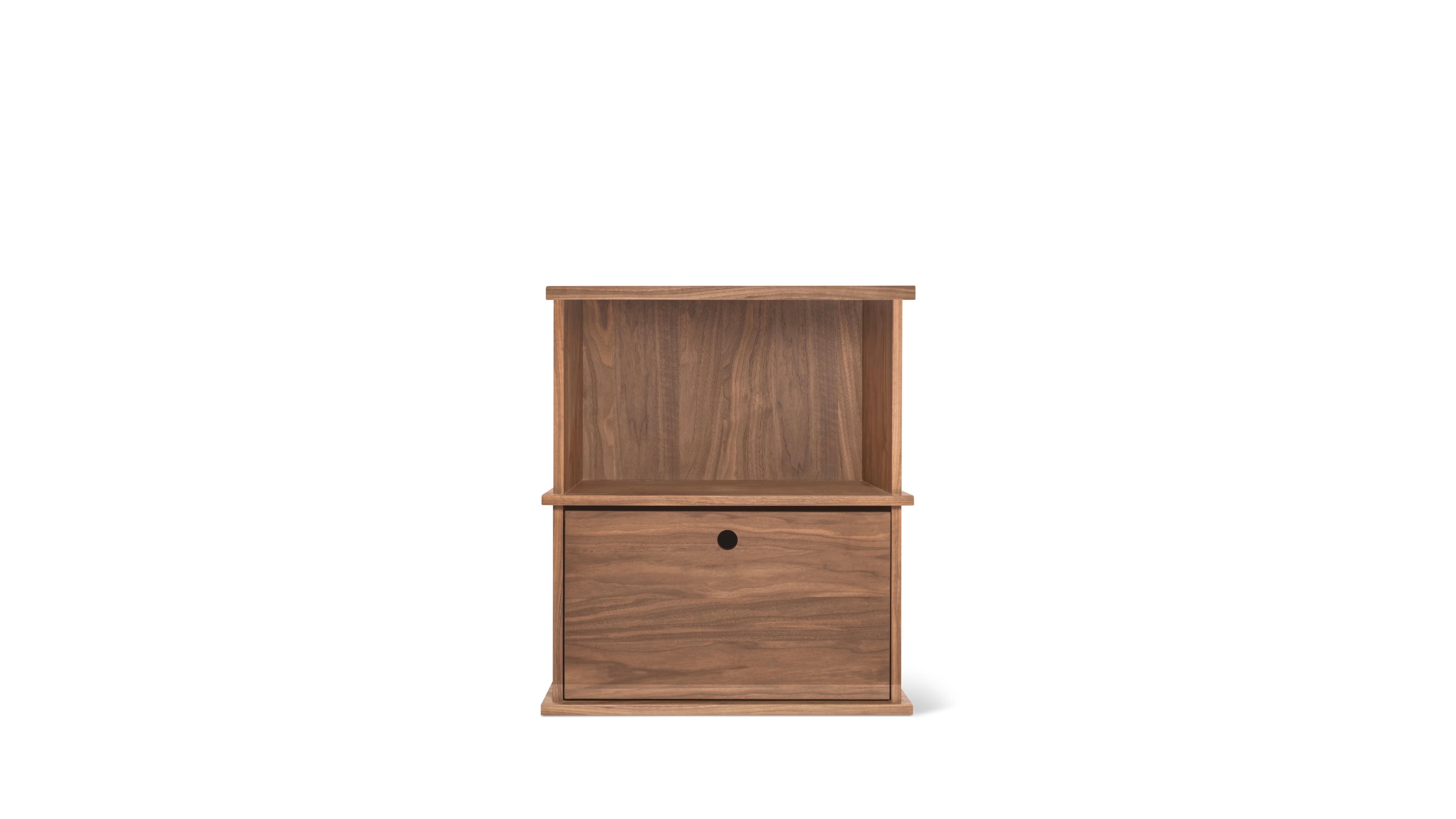 Keep Stacking Storage System 2-Piece, Open and Closed, Walnut