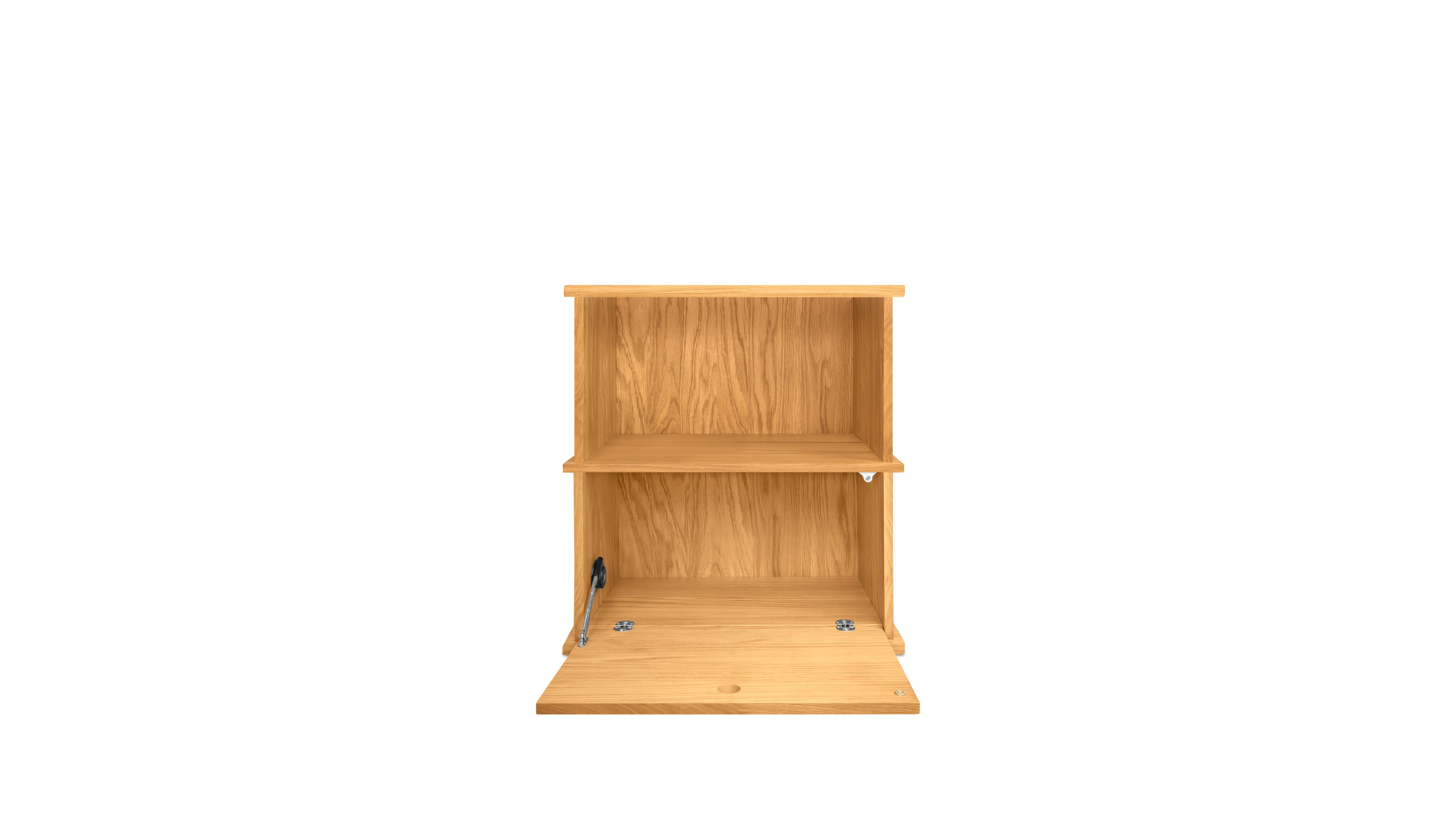 Keep Stacking Storage System 2-Piece, Open and Closed, White Oak