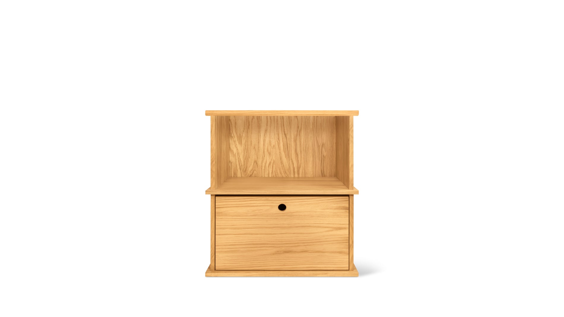 Keep Stacking Storage System 2-Piece, Open and Closed, White Oak_image