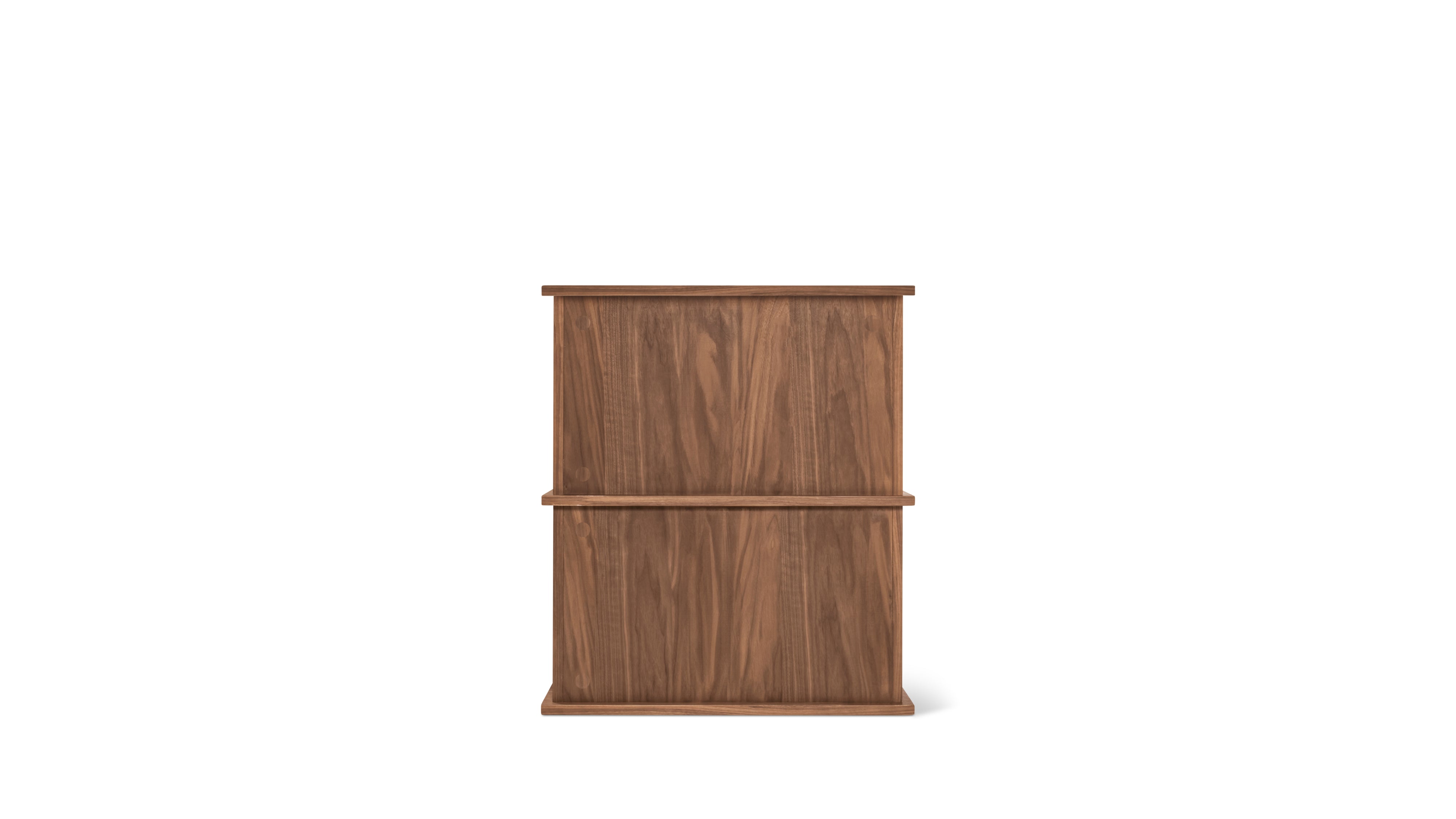 Keep Stacking Storage System 2-Piece, Closed, Walnut