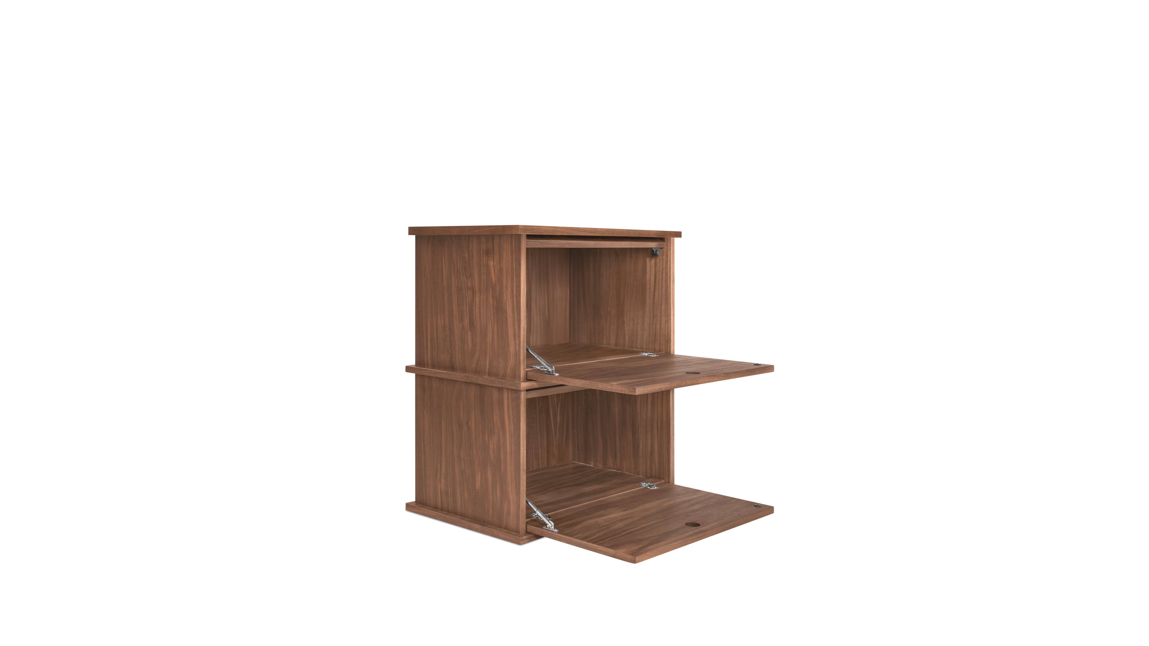 Keep Stacking Storage System 2-Piece, Closed, Walnut