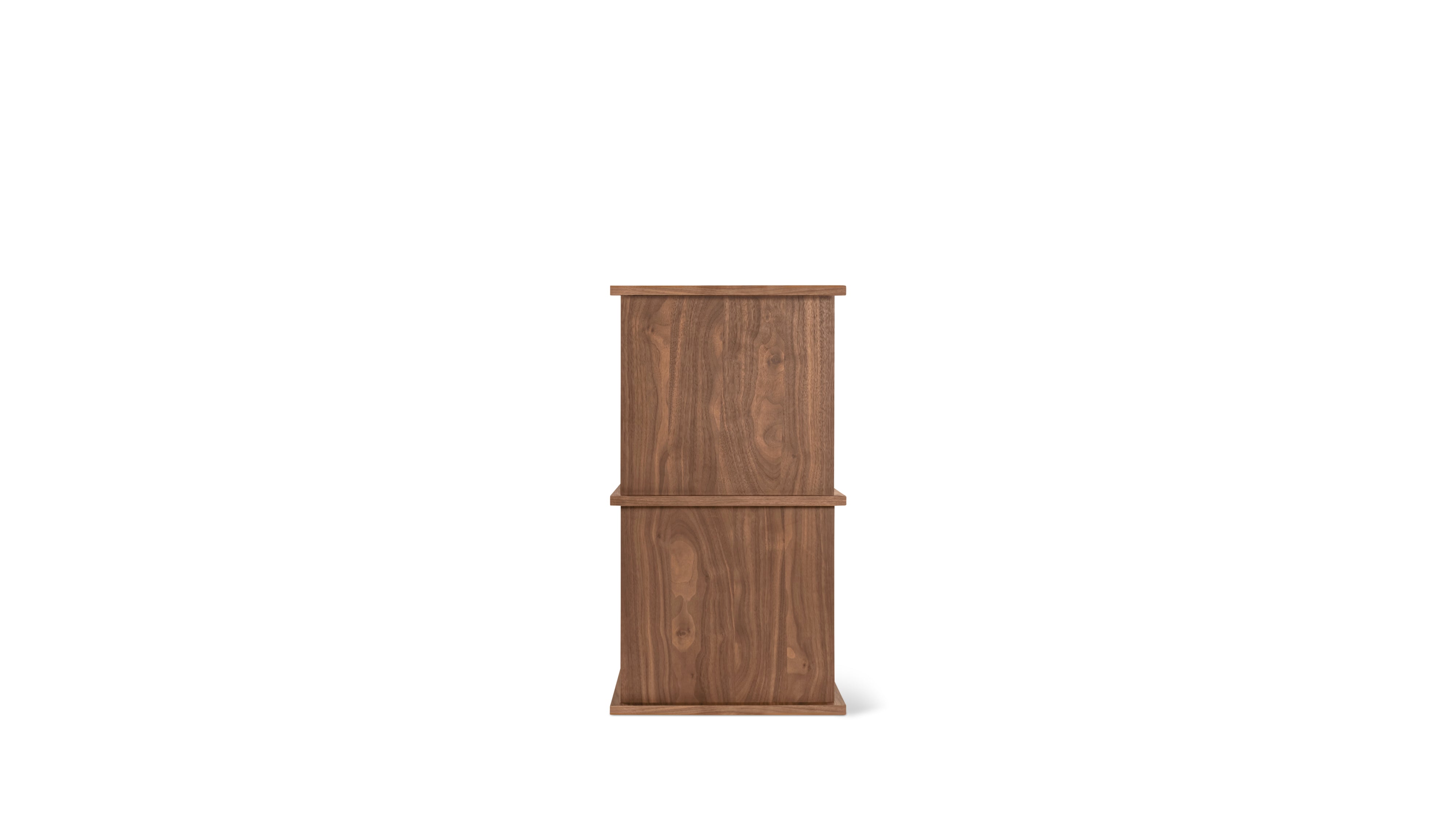Keep Stacking Storage System 4-Piece, Open and Closed, Walnut