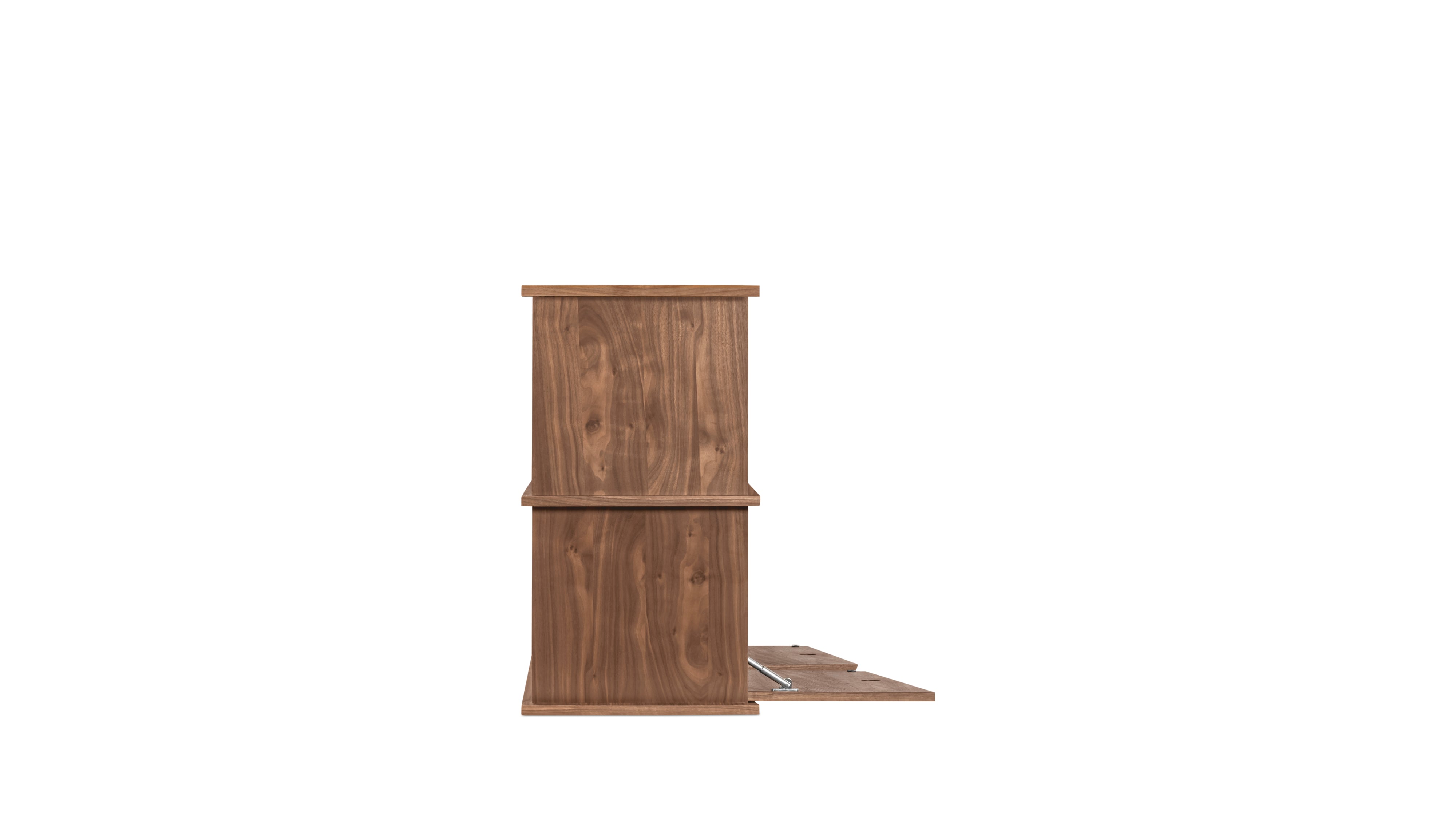 Keep Stacking Storage System 4-Piece, Open and Closed, Walnut