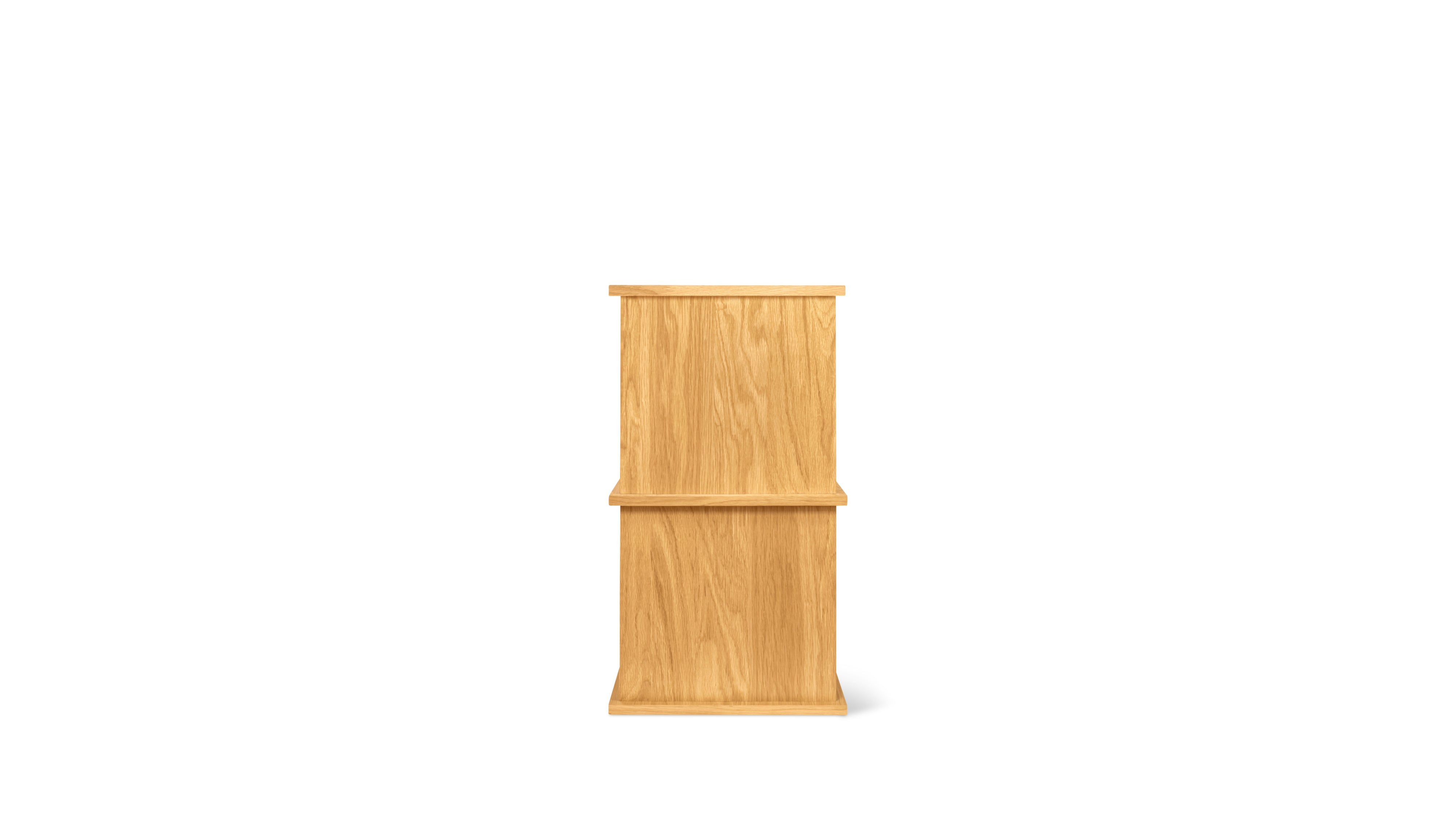 Keep Stacking Storage System 4-Piece, Open and Closed, White Oak