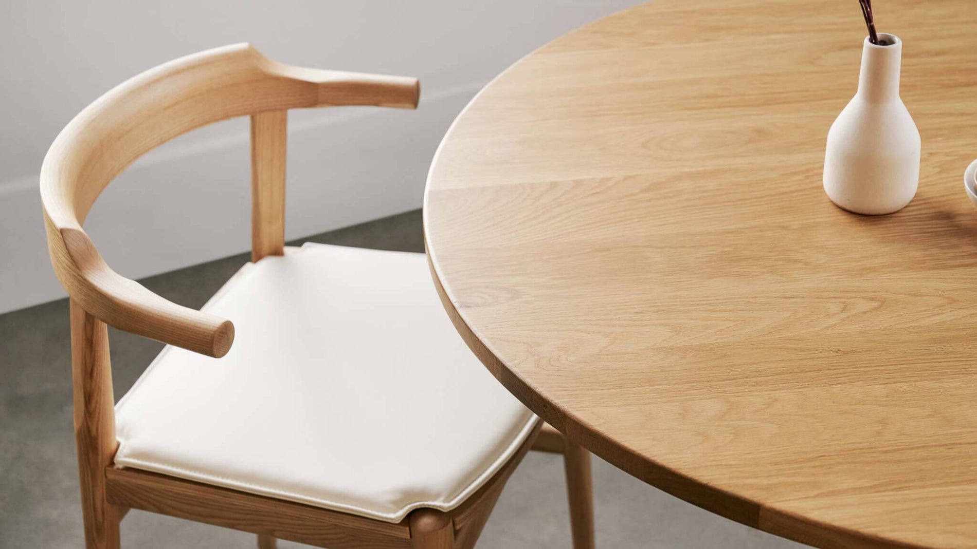 Seat Cushion - Tuck In Dining Chair, White_image