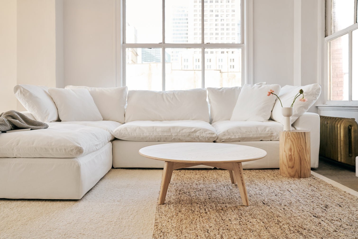 Movie Night™ 4-Piece Modular Sectional Closed, Standard, Oatmeal - Image 3