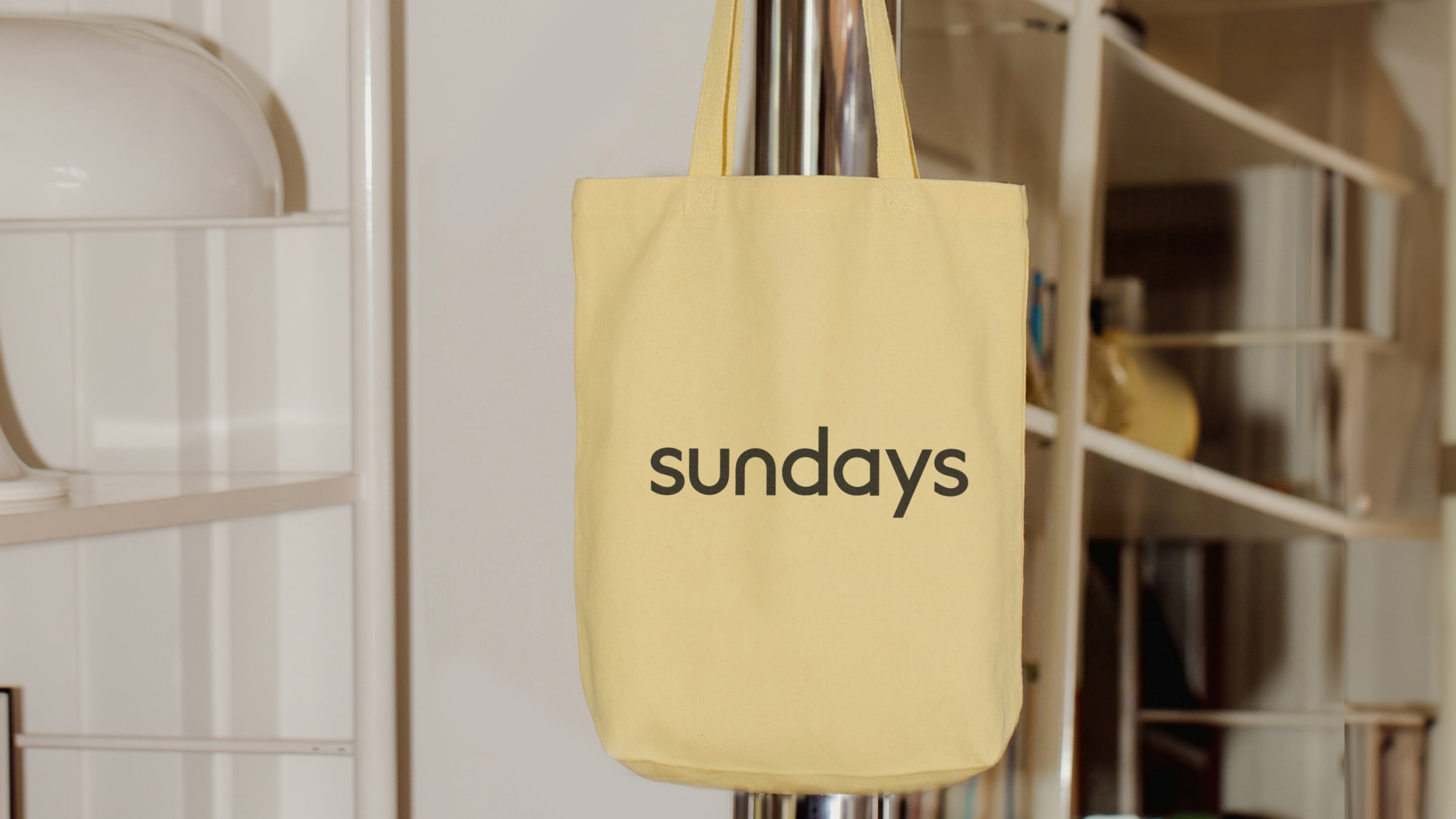 Sundays Tote Bag, Yellow