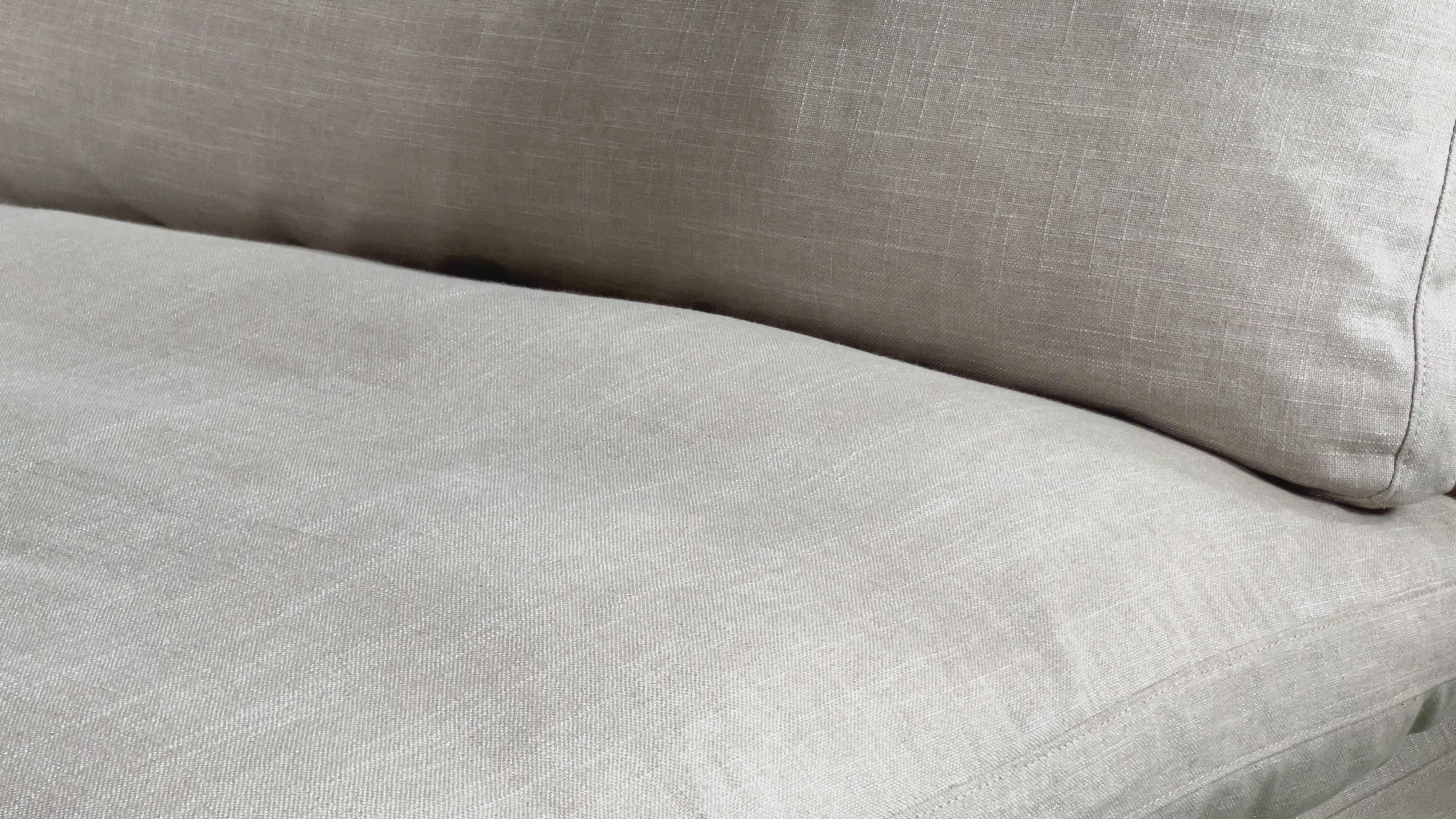 Movie Night™ 5-Piece Modular Sectional Closed, Large, Cream Linen