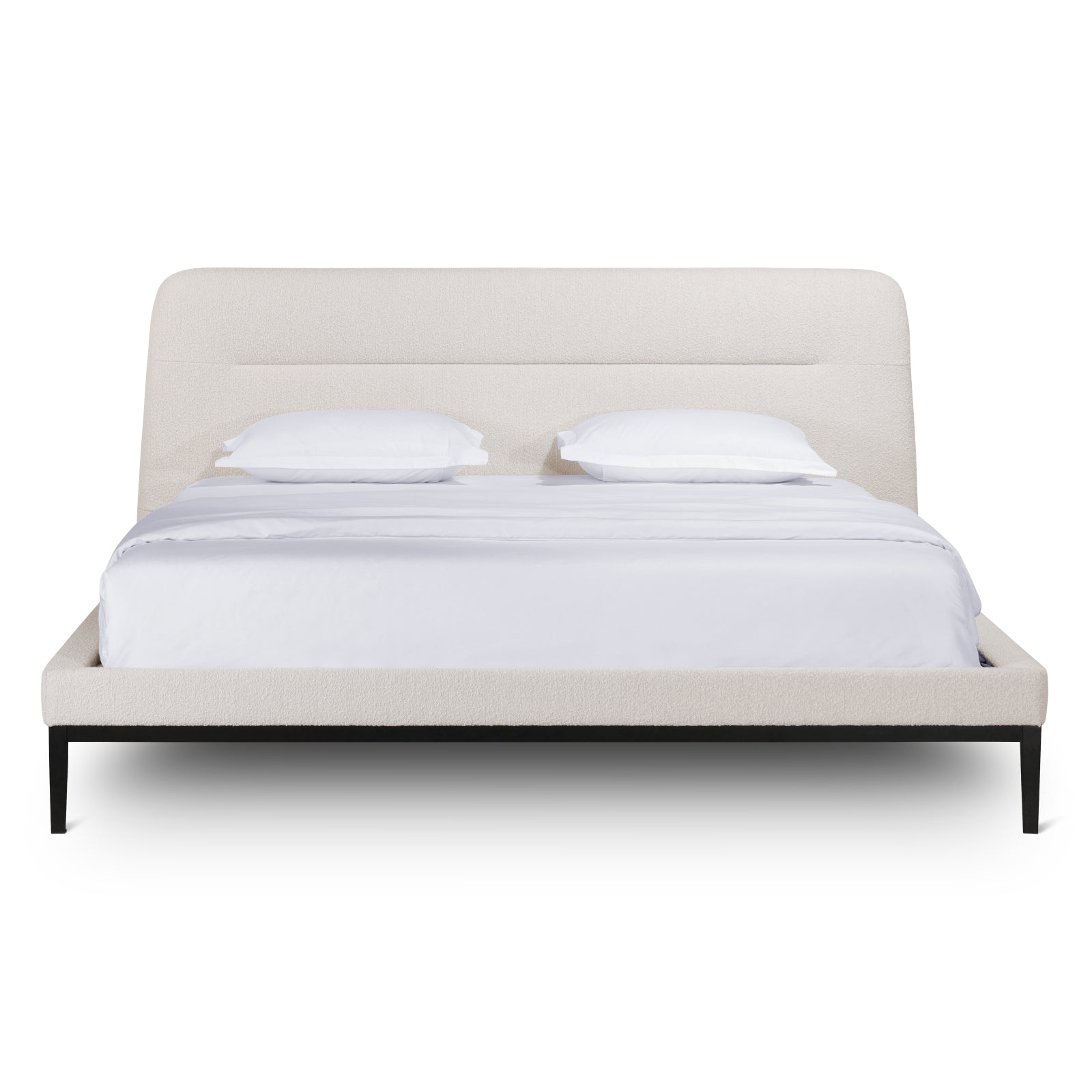 Lean On Me Bed, King, Cream Boucle - Image 9