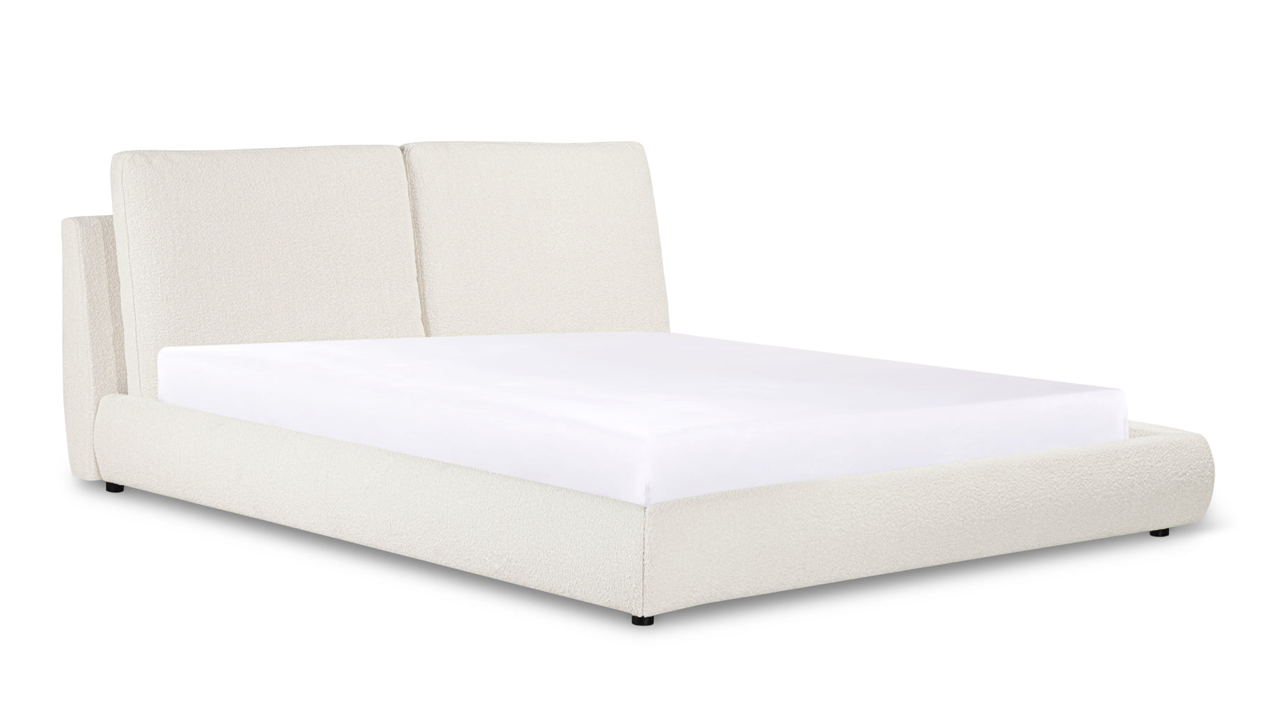 Cloud Bed, King, Cream Boucle - Image 4
