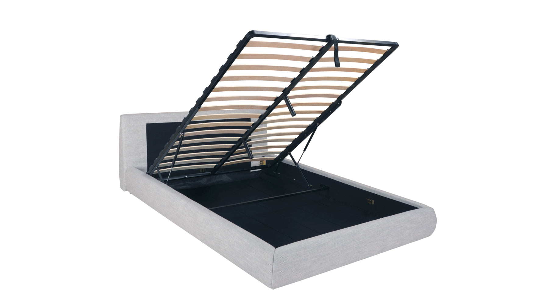 Cloud Bed with Storage, King, Stone - Image 11