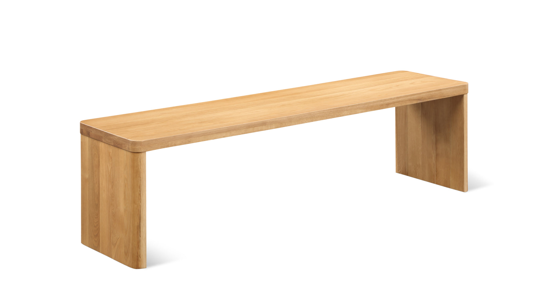 Form Bench, Seats 3, White Oak - Image 1