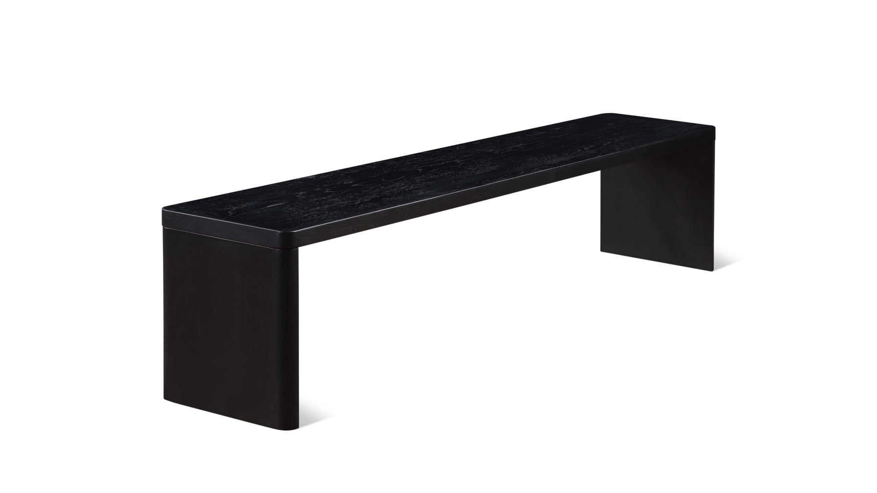 Form Bench, Seats 4, Black Oak - Image 1
