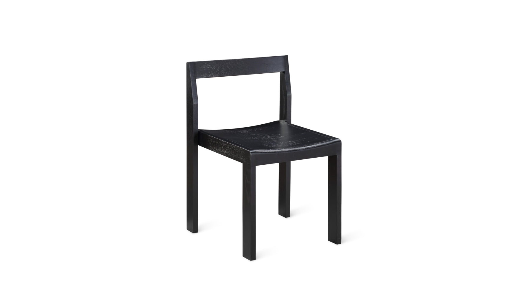 Plane Dining Chair (Set of Two), Black Oak - Image 1