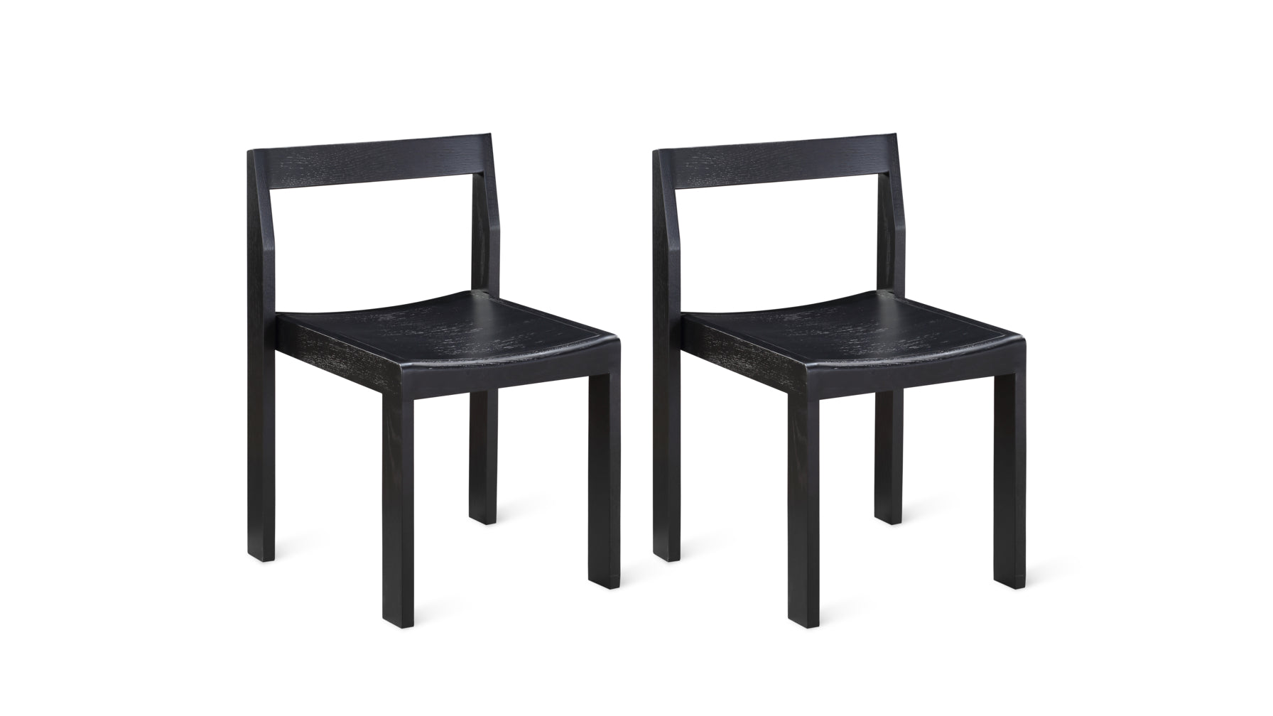 Plane Dining Chair (Set of Two), Black Oak - Image 2