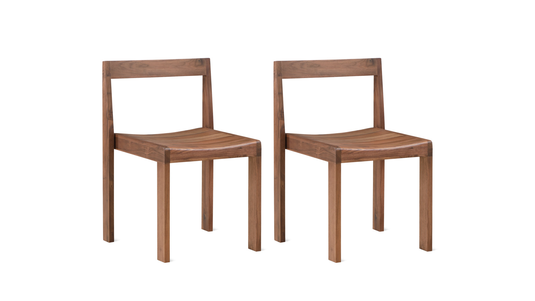 Plane Dining Chair (Set of Two), Walnut - Image 4