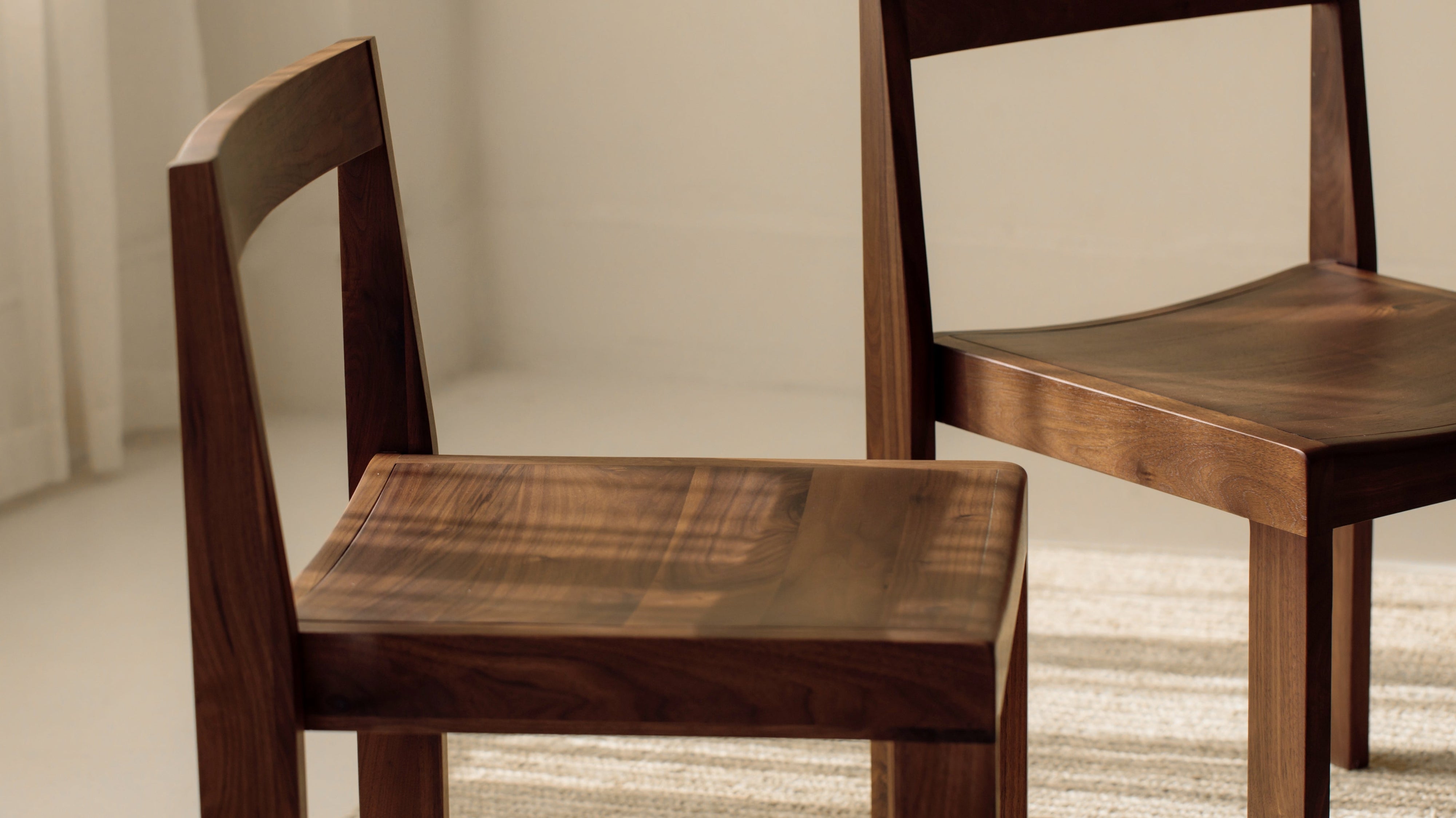 Plane Dining Chair (Set of Two), Walnut - Image 3