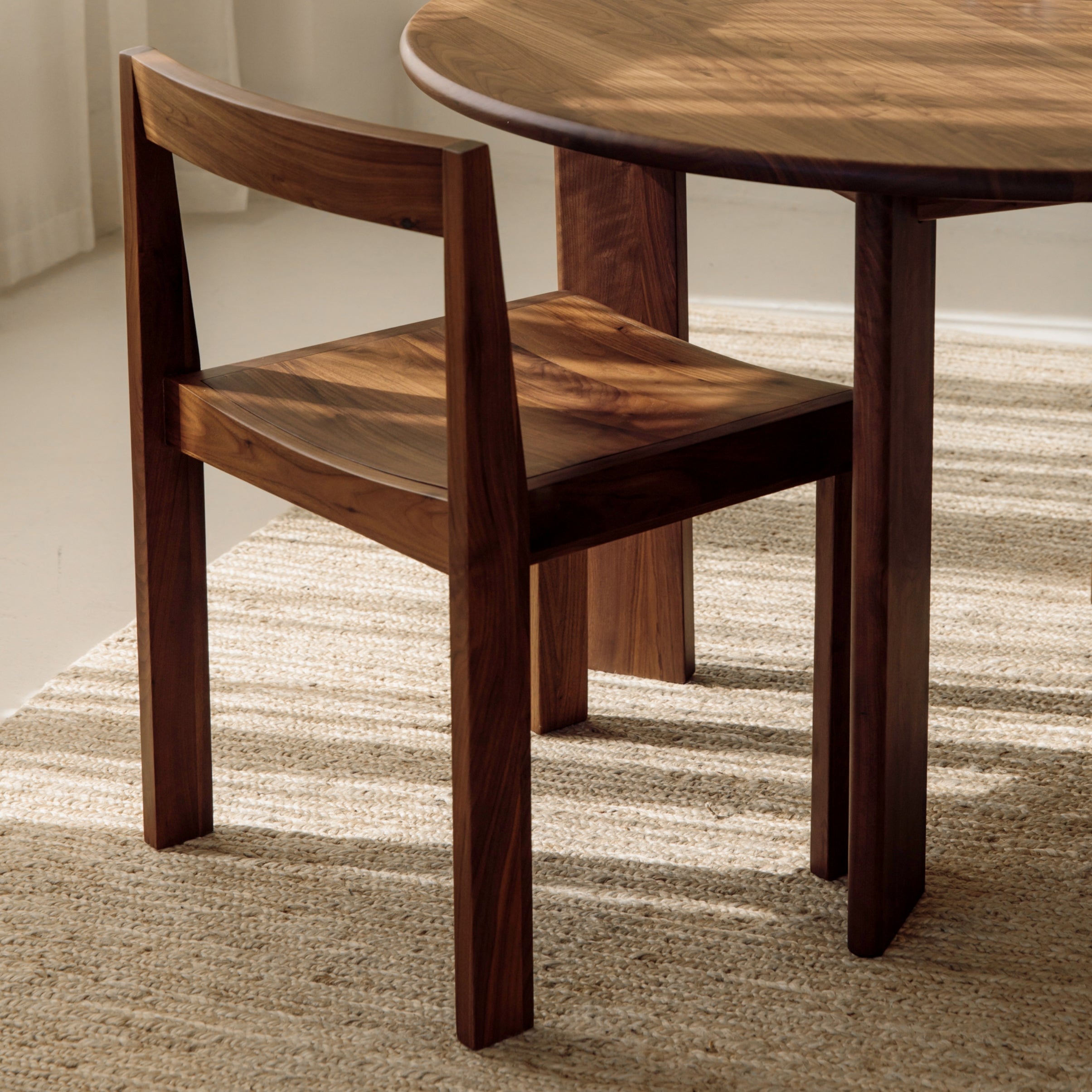 Plane Dining Chair (Set of Two), Walnut - Image 9