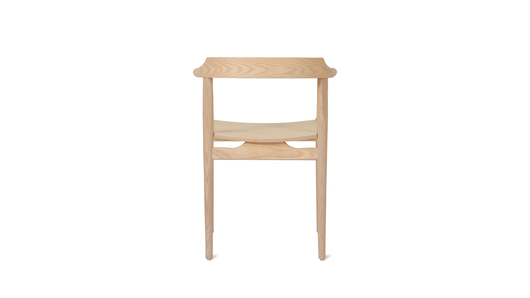 Tuck In Dining Chair, White Ash, Wood Seat - Image 5