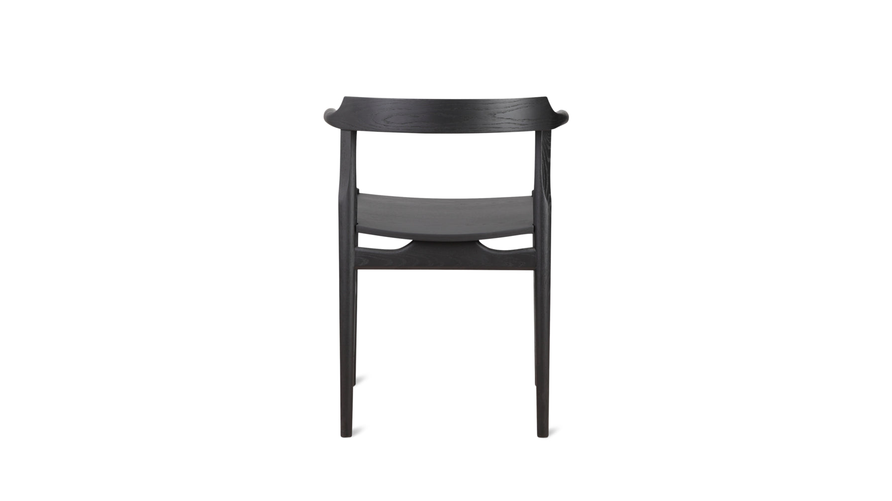 Tuck In Dining Chair, Black Ash, Wood Seat - Image 6