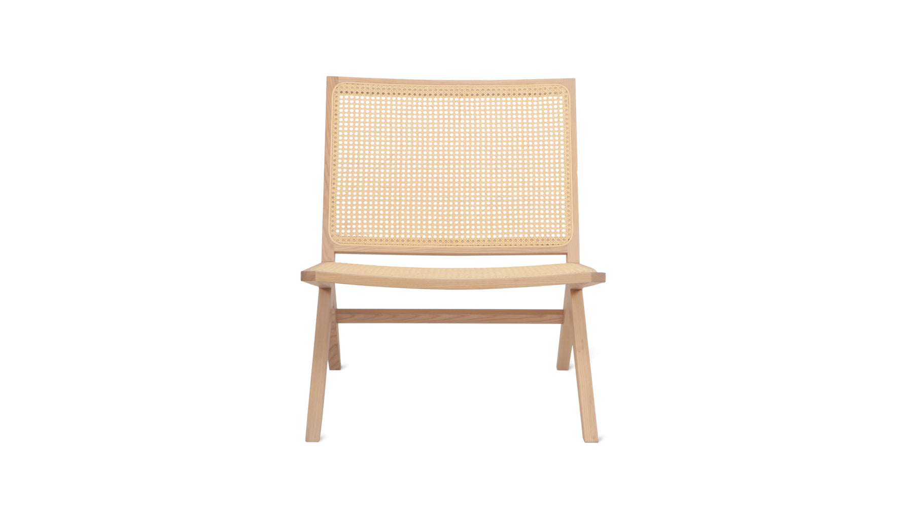 Endless Summer Lounge Chair, Natural Cane/White Ash - Image 1