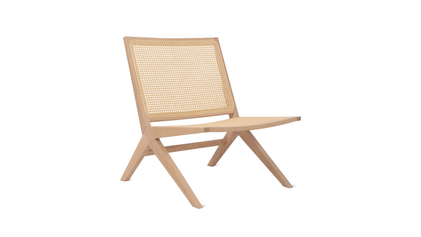 Endless Summer Lounge Chair, Natural Cane/White Ash - Image 4