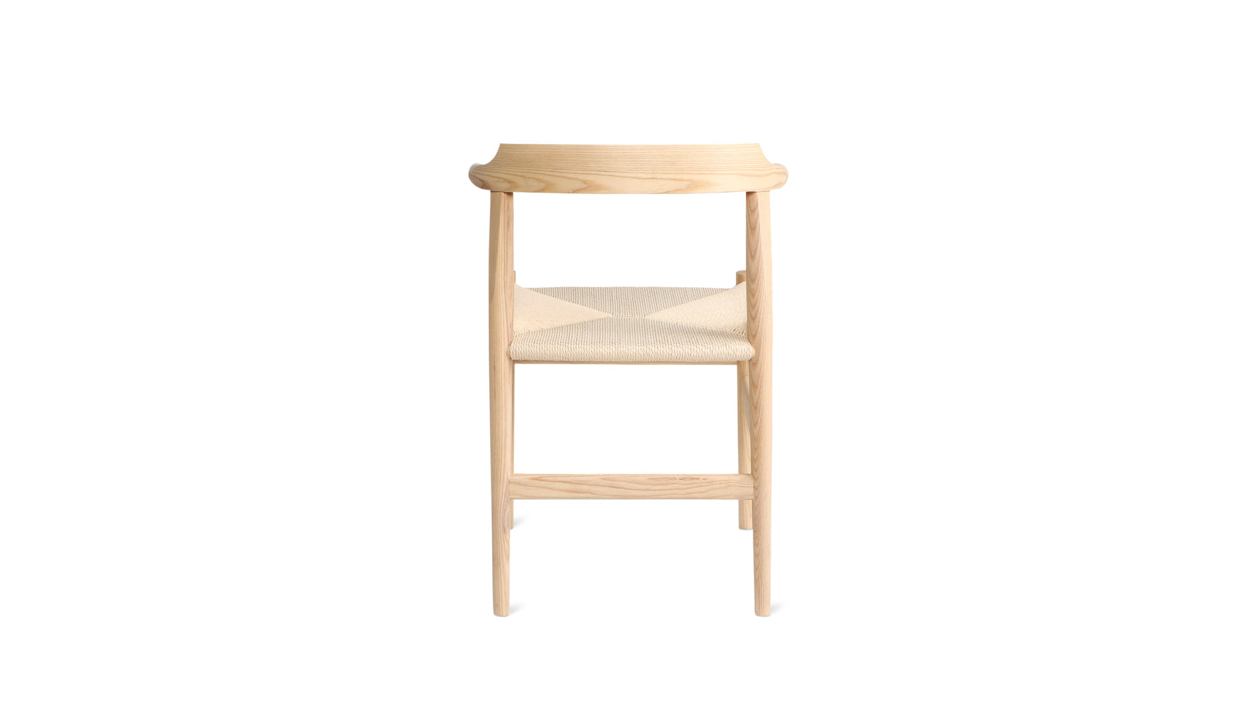 Tuck In Dining Chair, White Ash, Natural Papercord Seat - Image 6