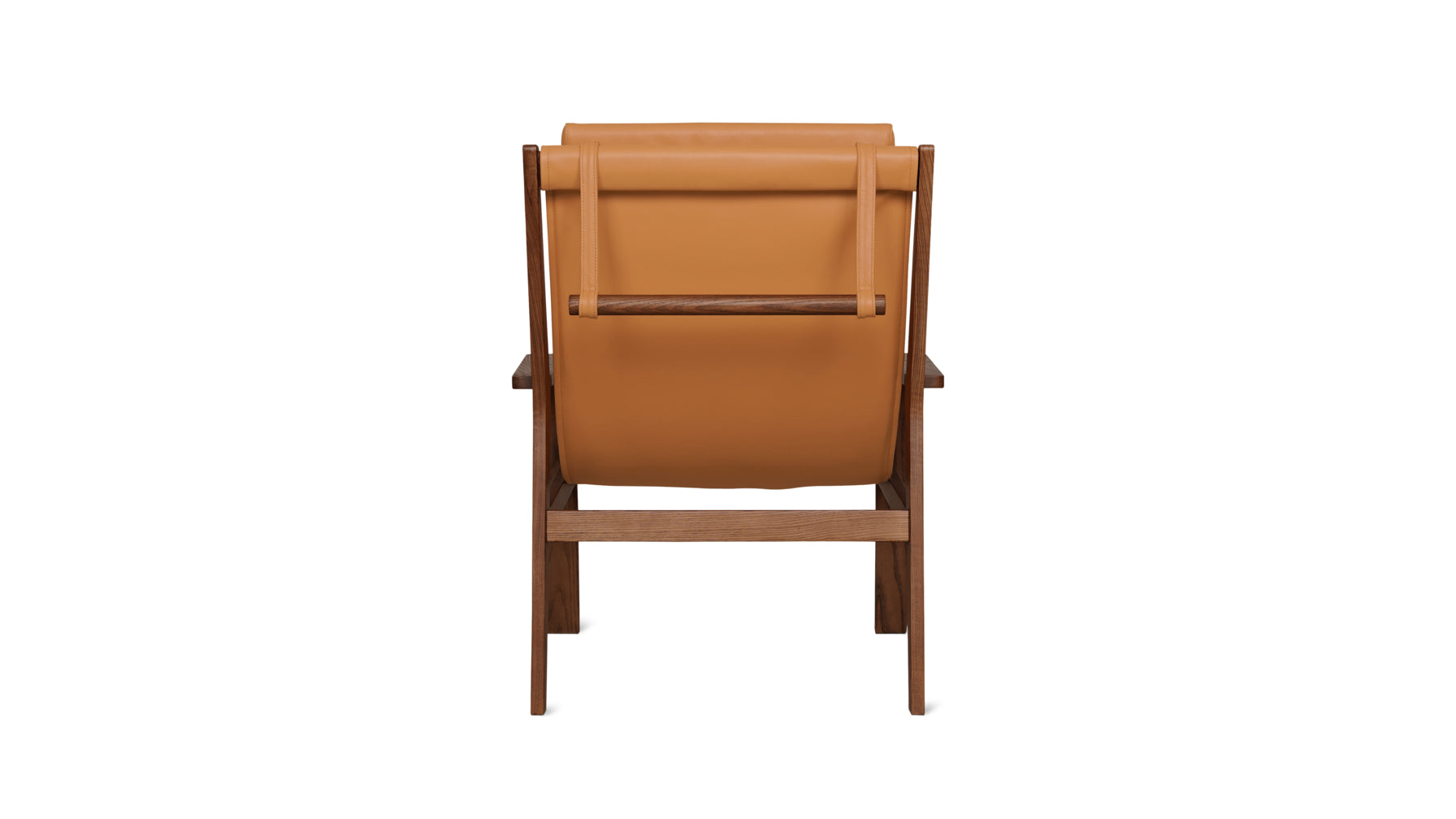 Sweet Life Sling Lounge Chair With Headrest, Terracotta Walnut - Image 6