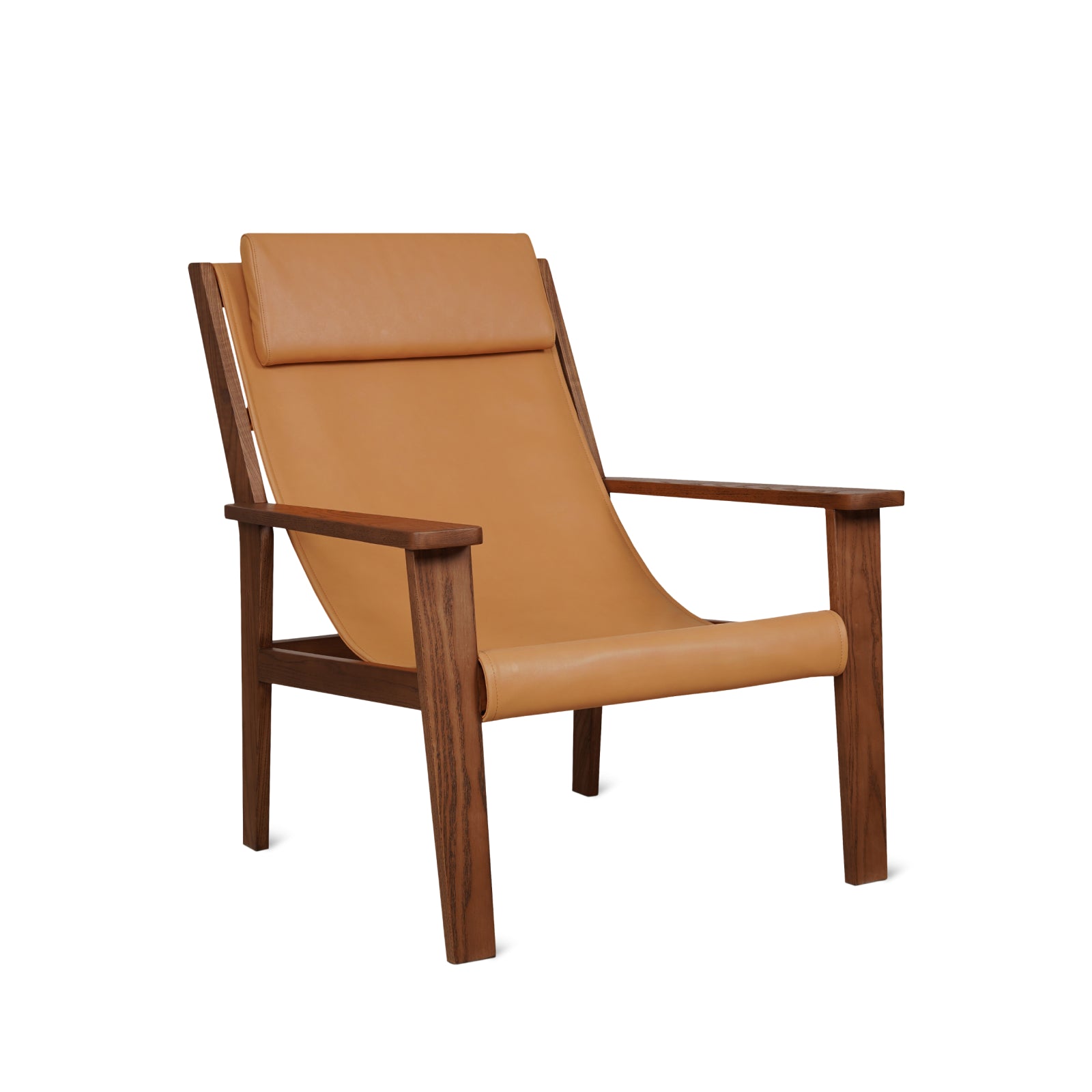 Sweet Life Sling Lounge Chair With Headrest, Terracotta Walnut - Image 10