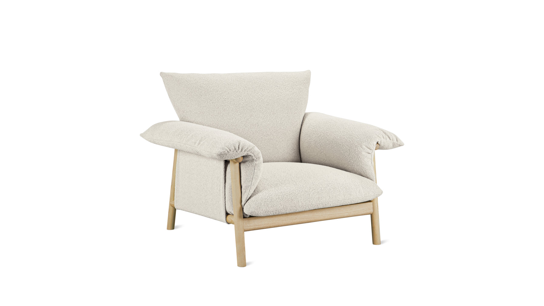 Pillow Talk Lounge Chair, Warm Frost - Image 1