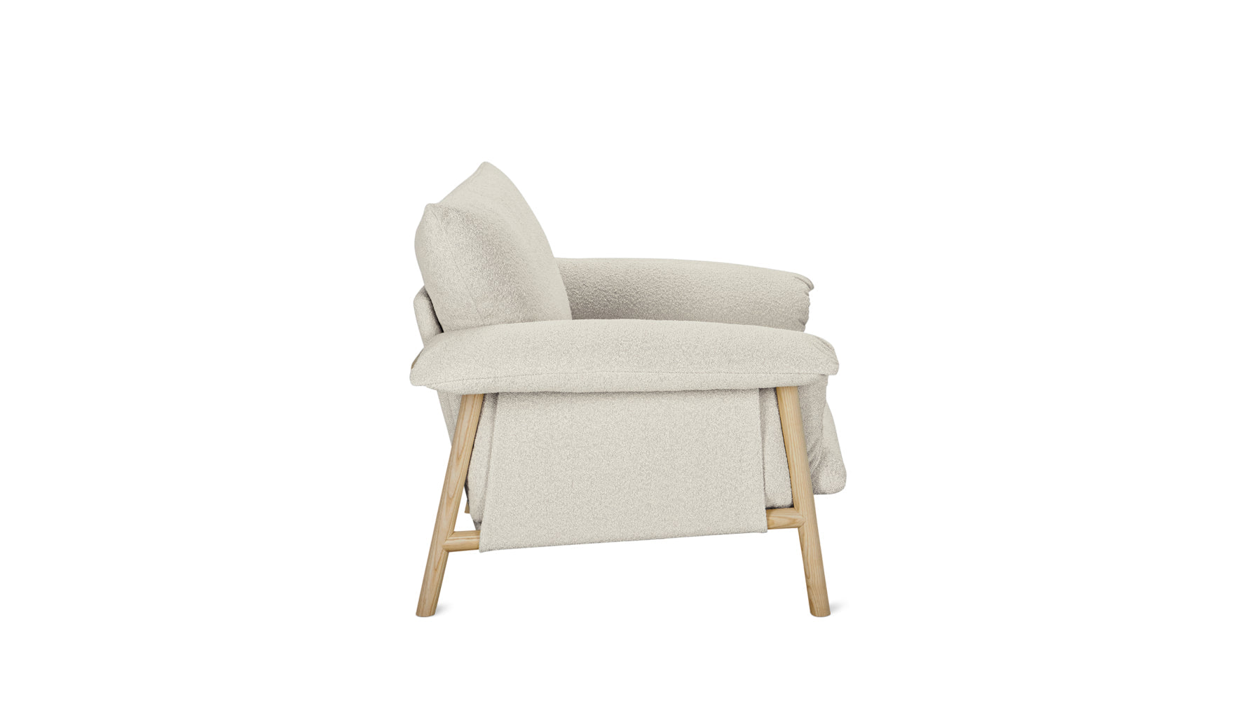 Pillow Talk Lounge Chair, Warm Frost - Image 3