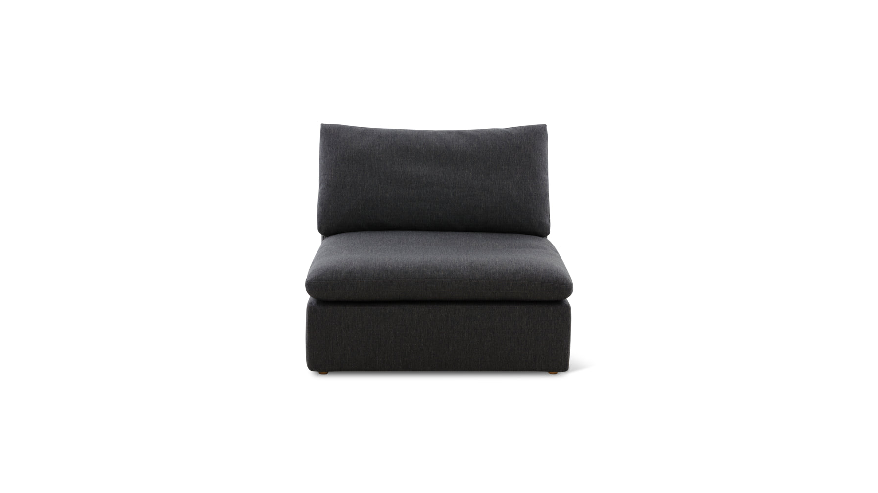 Slipcover - Movie Night™ Armless Chair, Large, Dark Shadow - Image 1