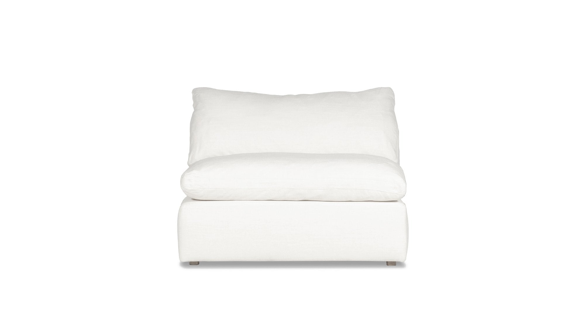 Slipcover - Movie Night™ Armless Chair, Standard, Cream Linen - Image 1