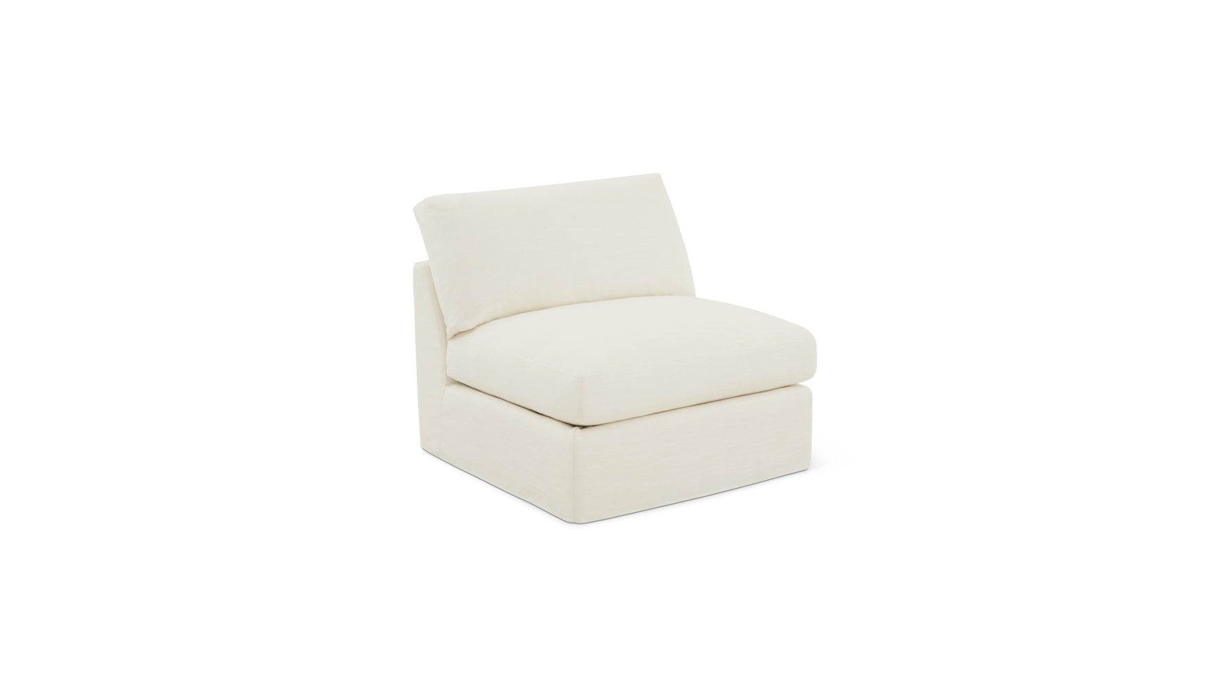 Get Together™ Armless Chair, Standard, Cream Linen - Image 6