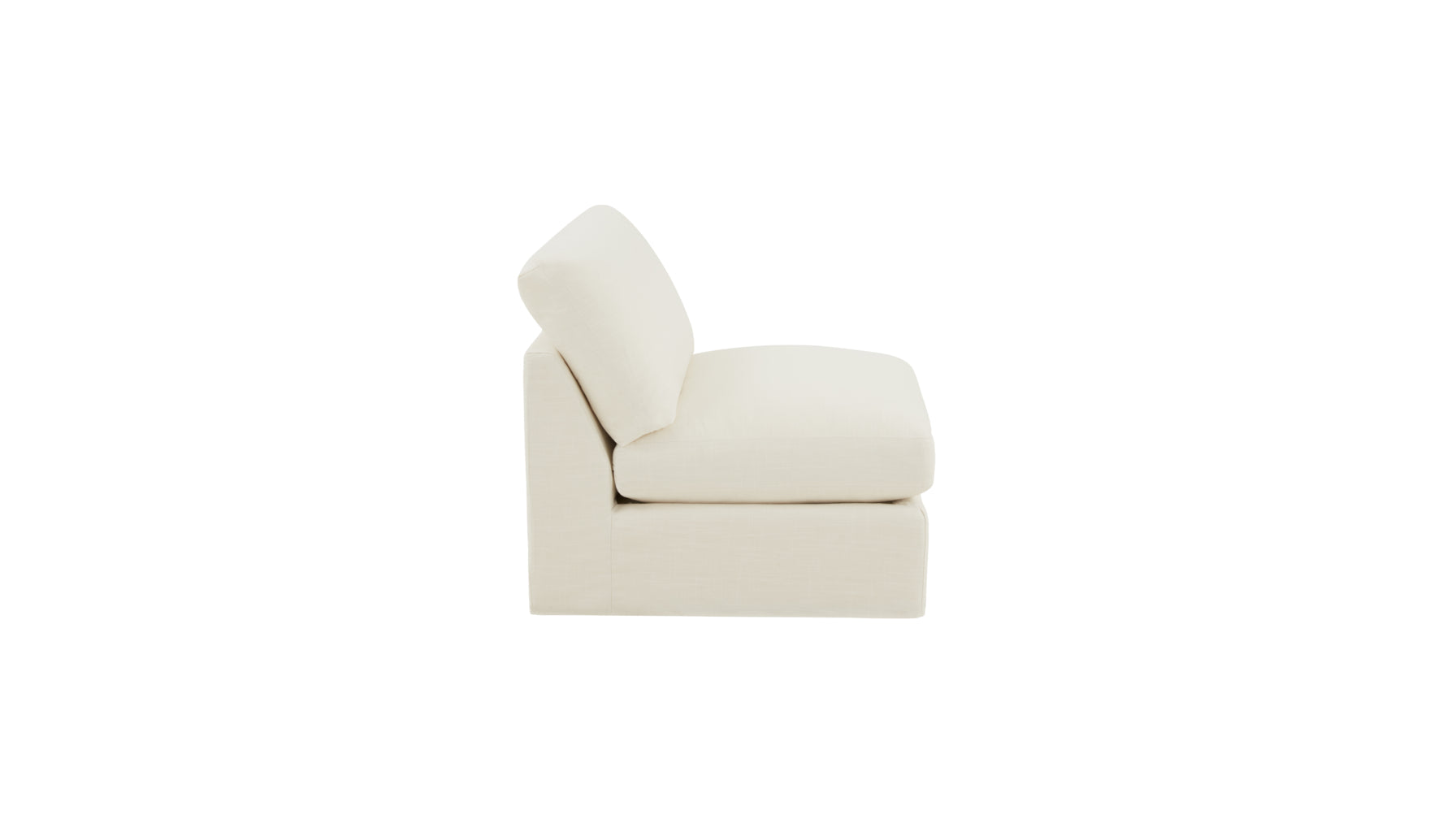 Get Together™ Armless Chair, Standard, Cream Linen - Image 7