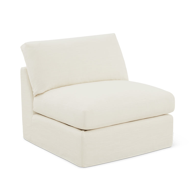 Get Together™ Armless Chair, Standard, Cream Linen - Image 11