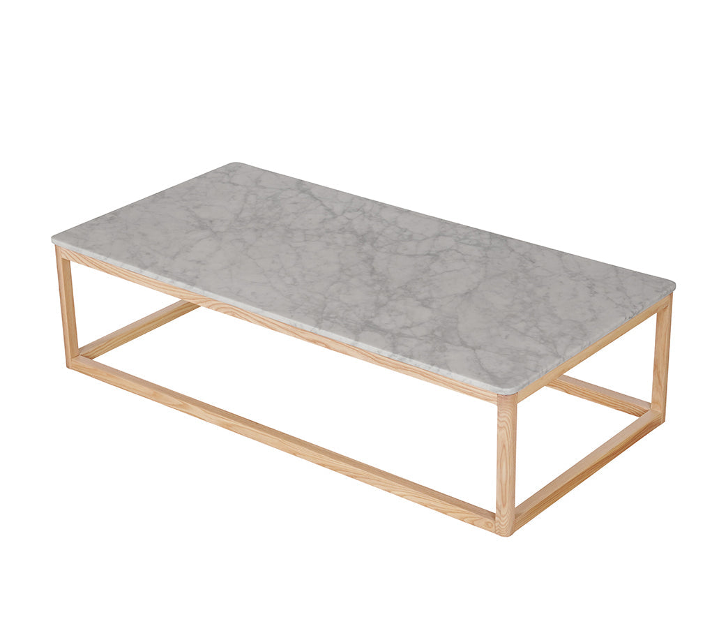 Still Coffee Table, Marble and White Ash - Image 6